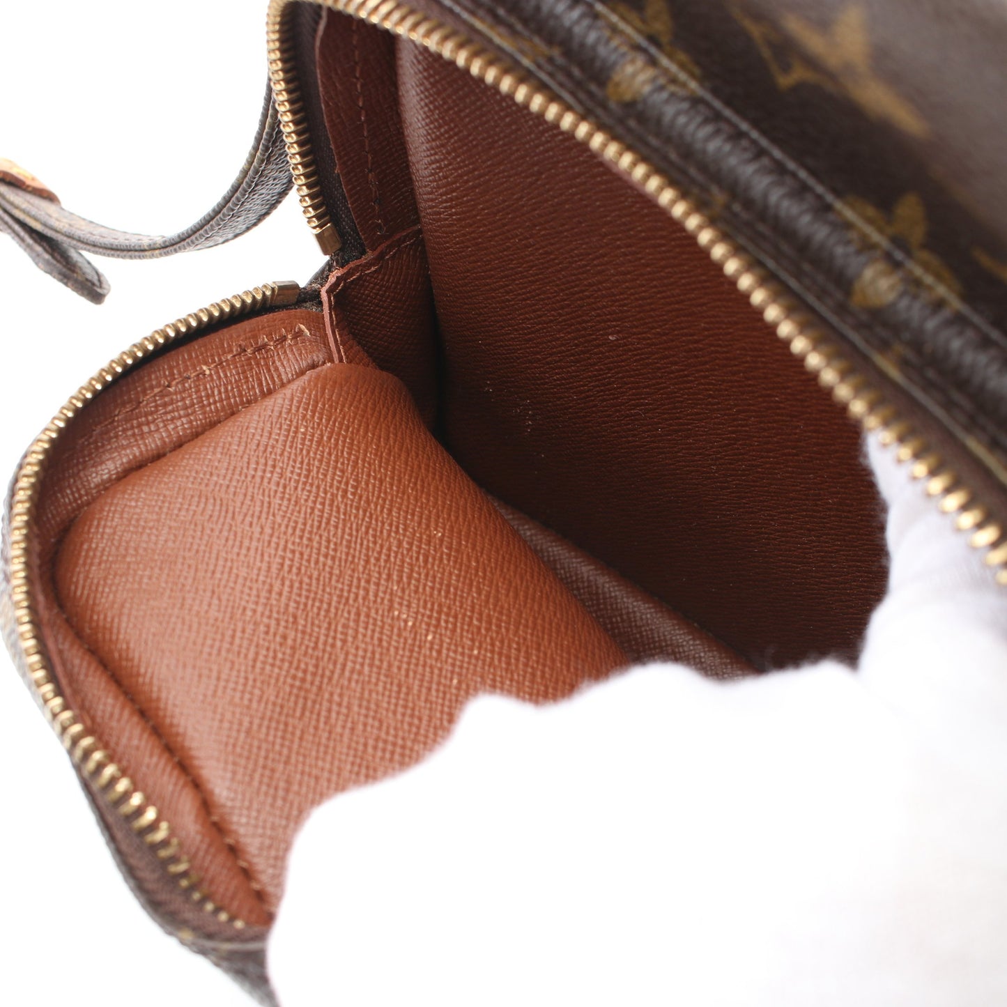 アマゾン モノグラム ショルダーバッグ PVC レザー ブラウン ルイヴィトン バッグ LOUIS VUITTON