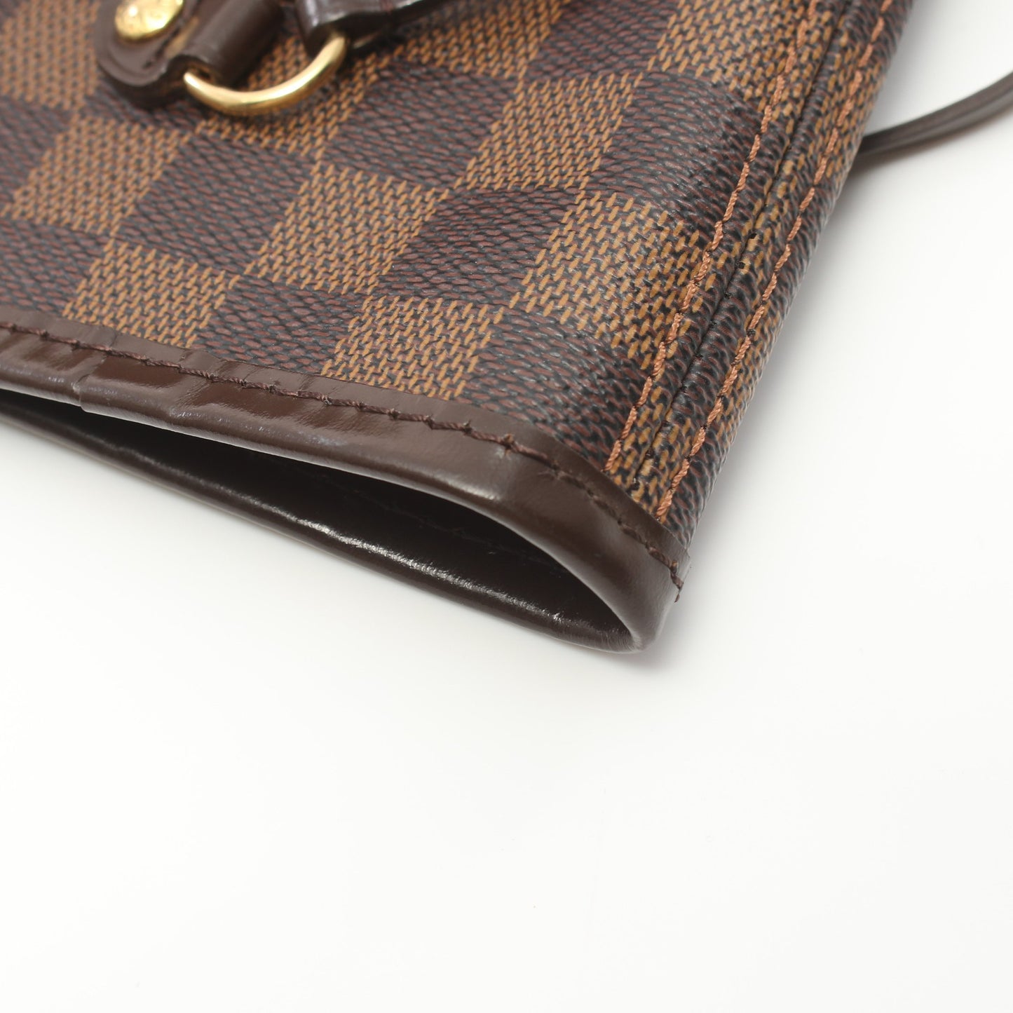 ネヴァーフルMM ダミエエベヌ ショルダーバッグ トートバッグ PVC レザー ブラウン ルイヴィトン バッグ LOUIS VUITTON