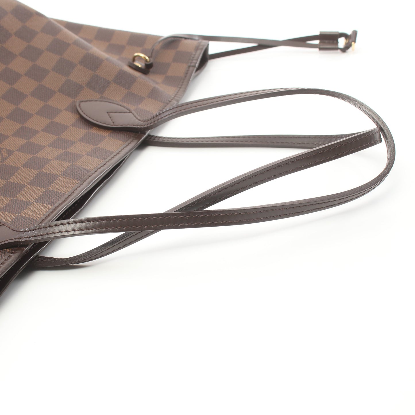 ネヴァーフルMM ダミエエベヌ ショルダーバッグ トートバッグ PVC レザー ブラウン ルイヴィトン バッグ LOUIS VUITTON