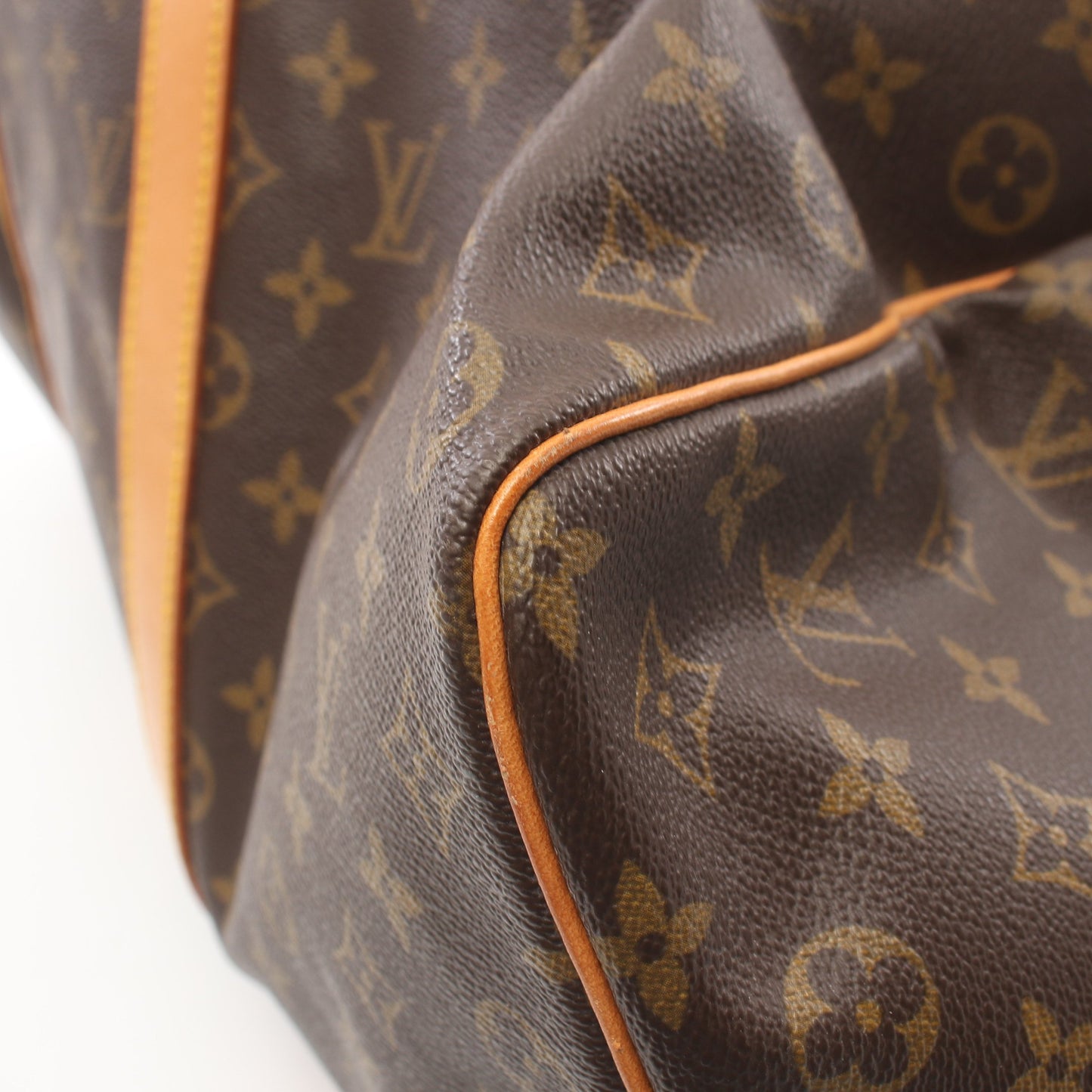 キーポル50 モノグラム ボストンバッグ PVC レザー ブラウン ルイヴィトン バッグ LOUIS VUITTON