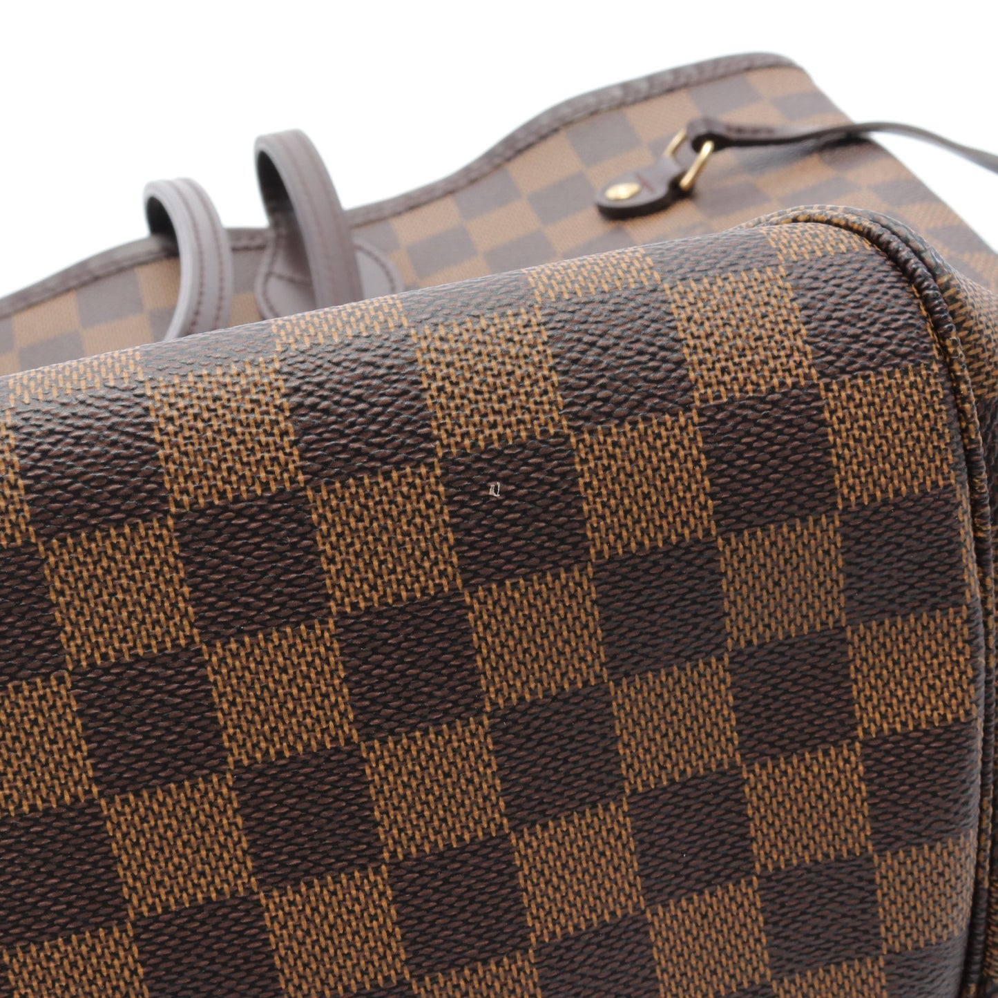 ネヴァーフルMM ダミエエベヌ ショルダーバッグ トートバッグ PVC レザー ブラウン ルイヴィトン バッグ LOUIS VUITTON