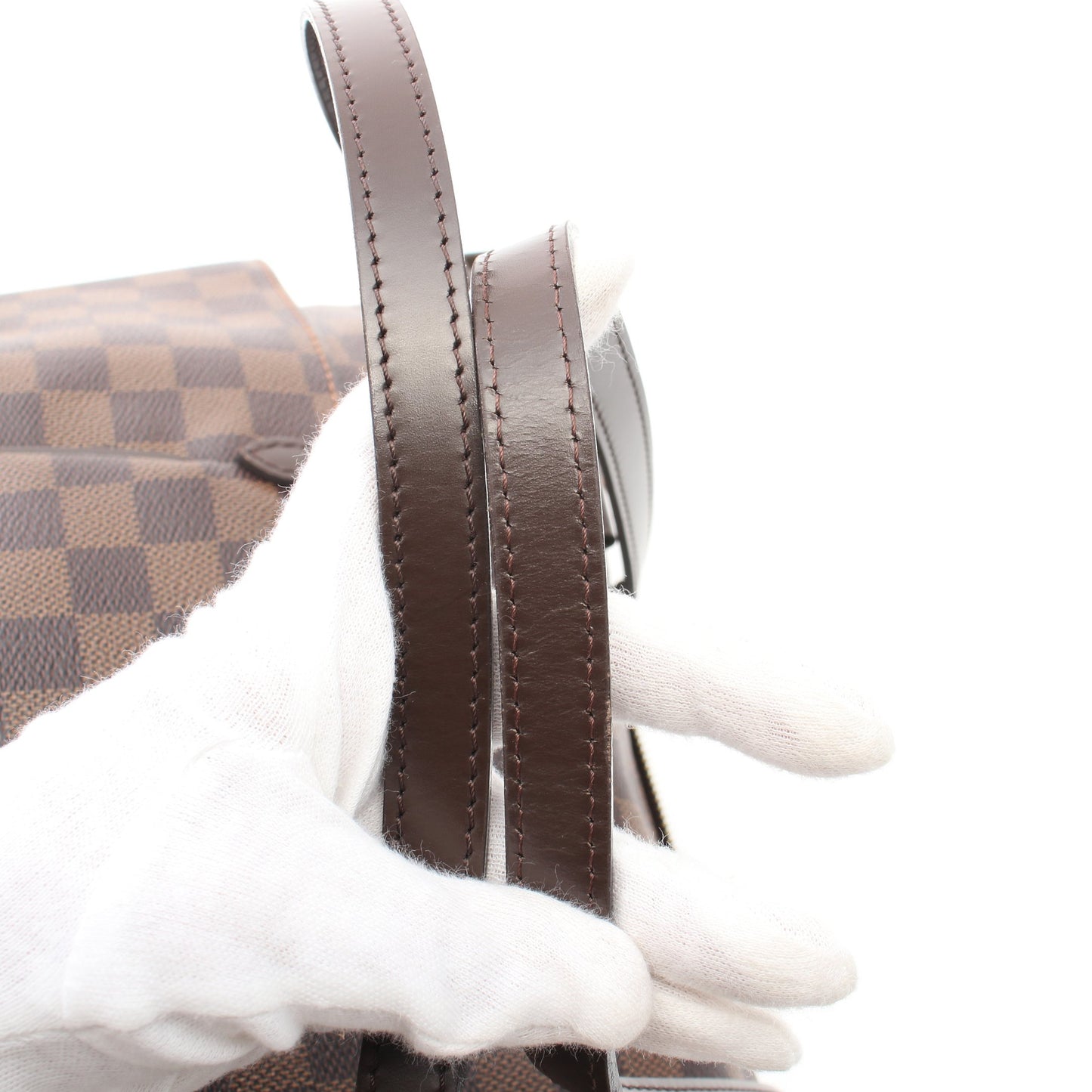 トータリーMM ダミエエベヌ ショルダーバッグ トートバッグ PVC レザー ブラウン ルイヴィトン バッグ LOUIS VUITTON