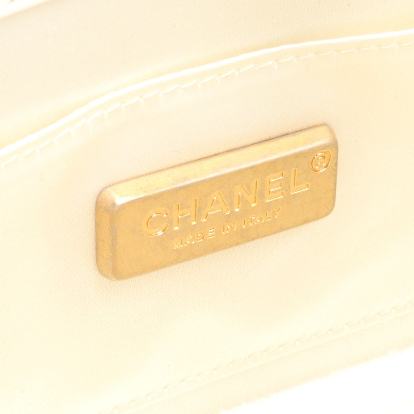 Evening By The Sea Clutch チェーンハンドバッグ ラムスキン アイボリー ゴールド金具 シャネル バッグ CHANEL
