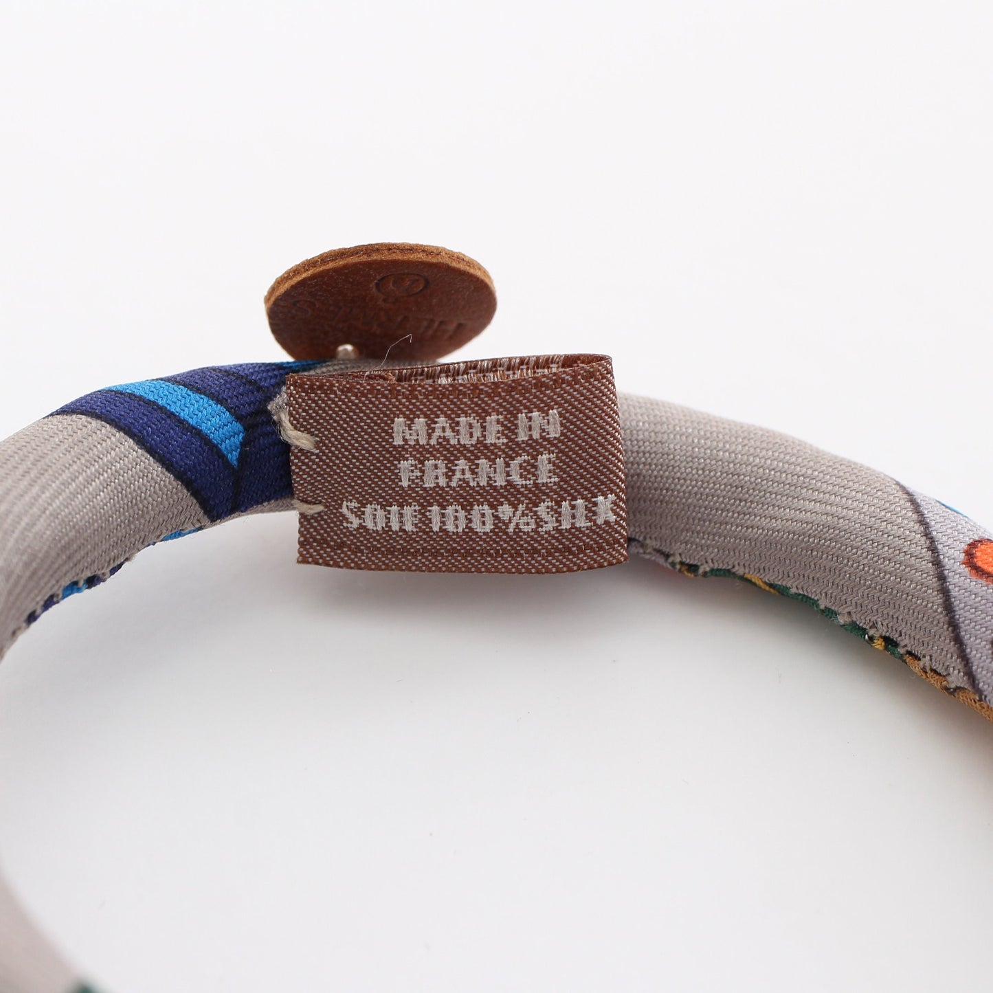 ブリッド ドゥ ソワ ブレスレット シルク グレー マルチカラー エルメス アクセサリー HERMES