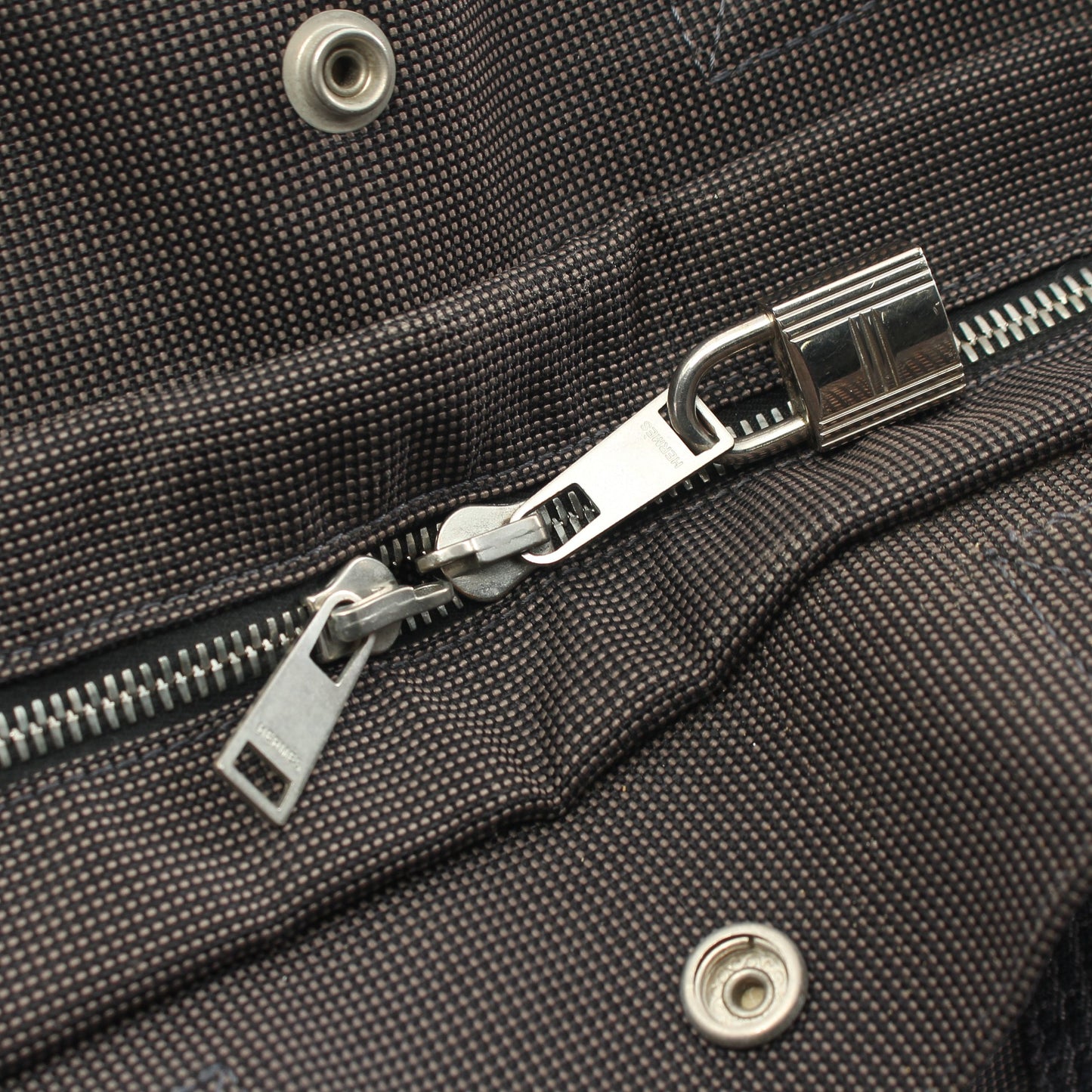 エールラインMM ハンドバッグ トートバッグ ナイロンキャンバス ダークグレー エルメス バッグ HERMES