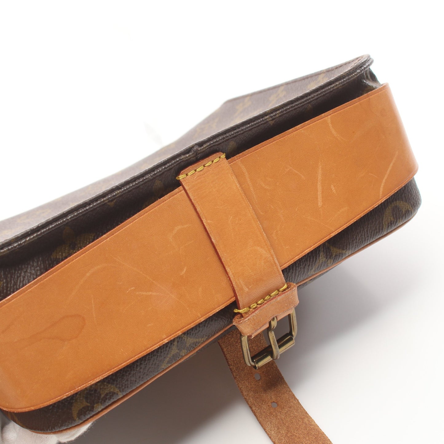 カルトシエールMM モノグラム ショルダーバッグ PVC レザー ブラウン ルイヴィトン バッグ LOUIS VUITTON