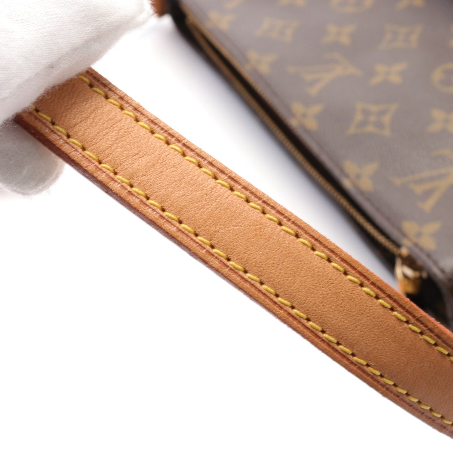 トロター モノグラム ショルダーバッグ PVC レザー ブラウン ルイヴィトン バッグ LOUIS VUITTON