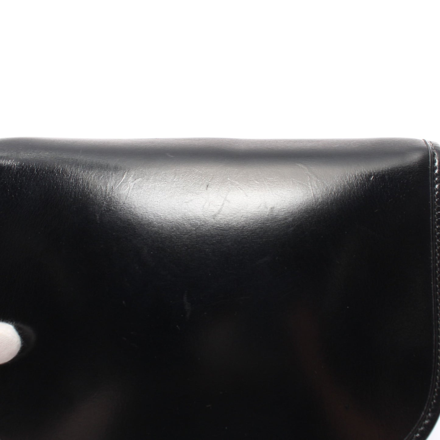 バルド ゴルフ ショルダーバッグ ボックスカーフ ブラック ゴールド金具 ○P刻印 エルメス バッグ HERMES
