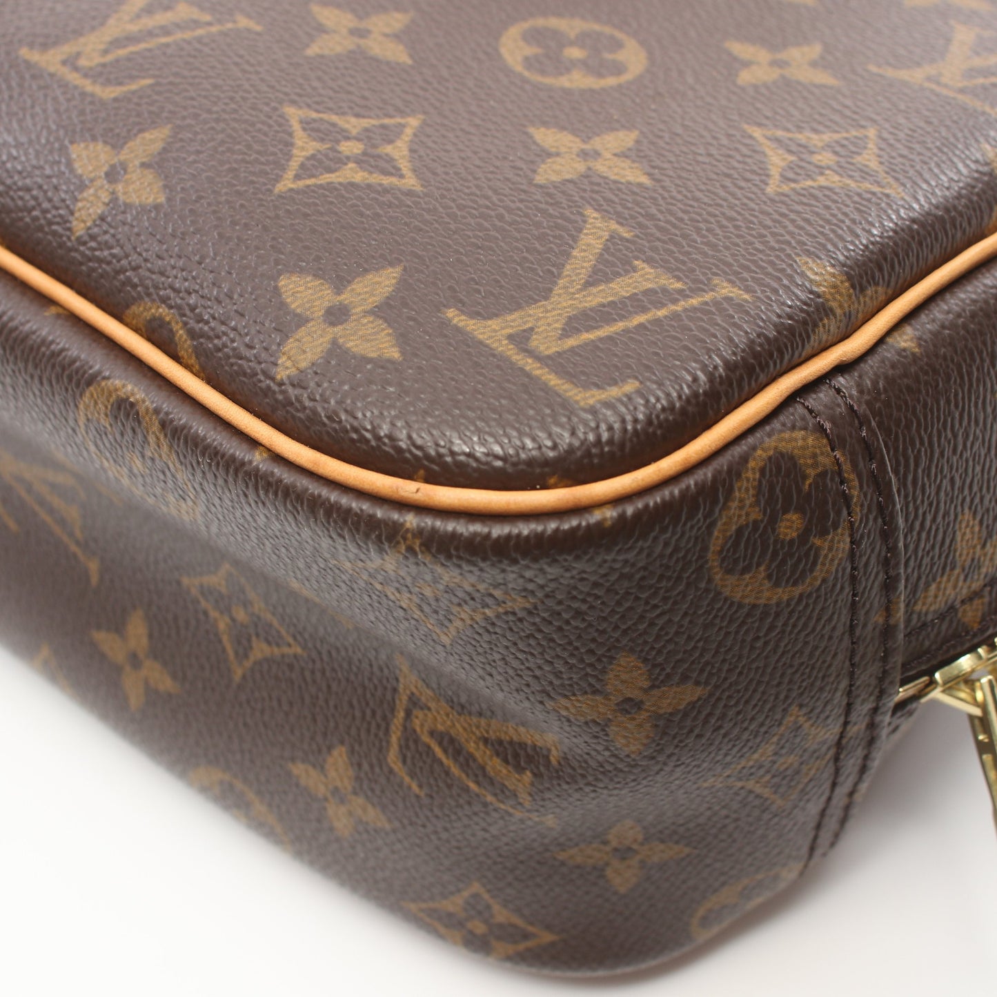 トゥルーヴィル モノグラム ハンドバッグ PVC レザー ブラウン ルイヴィトン バッグ LOUIS VUITTON