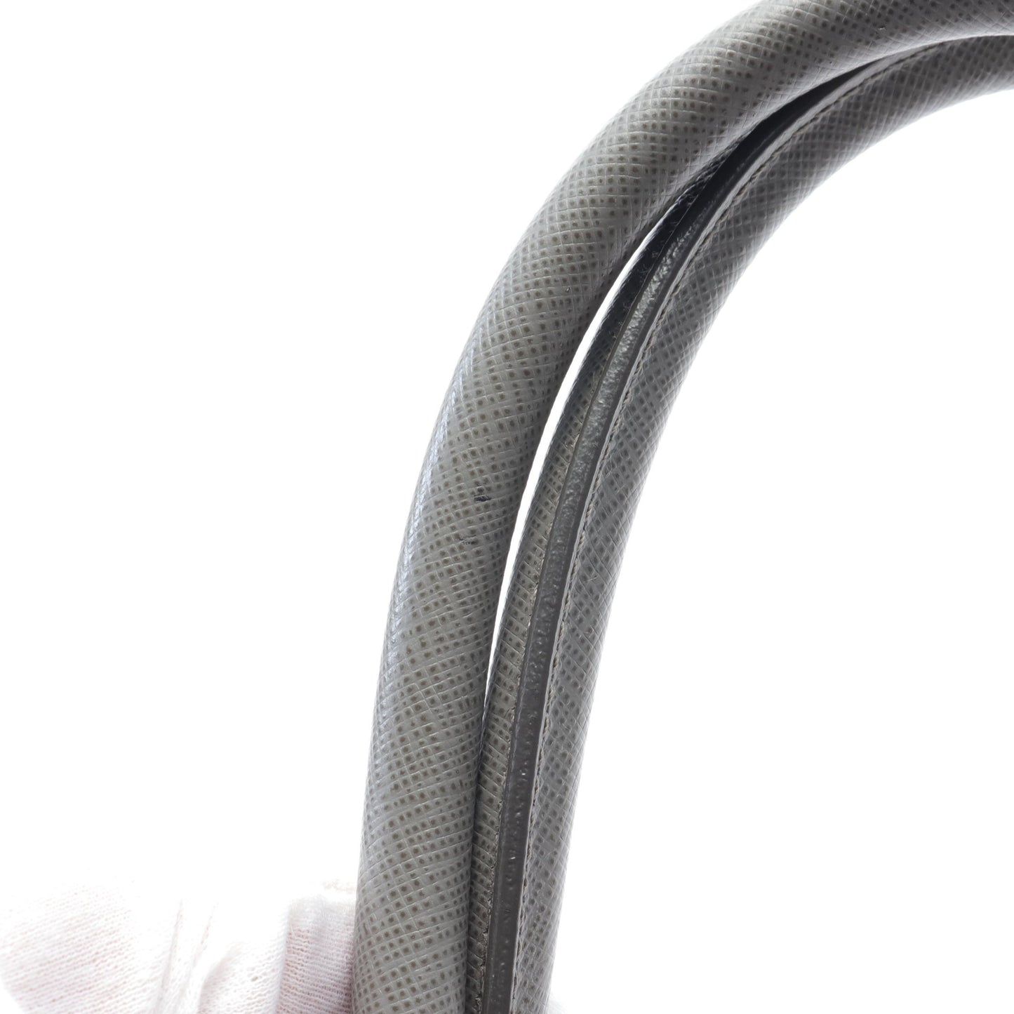 SAFFIANO LUX ガレリア ハンドバッグ サフィアーノレザー グレー 2WAY プラダ バッグ PRADA