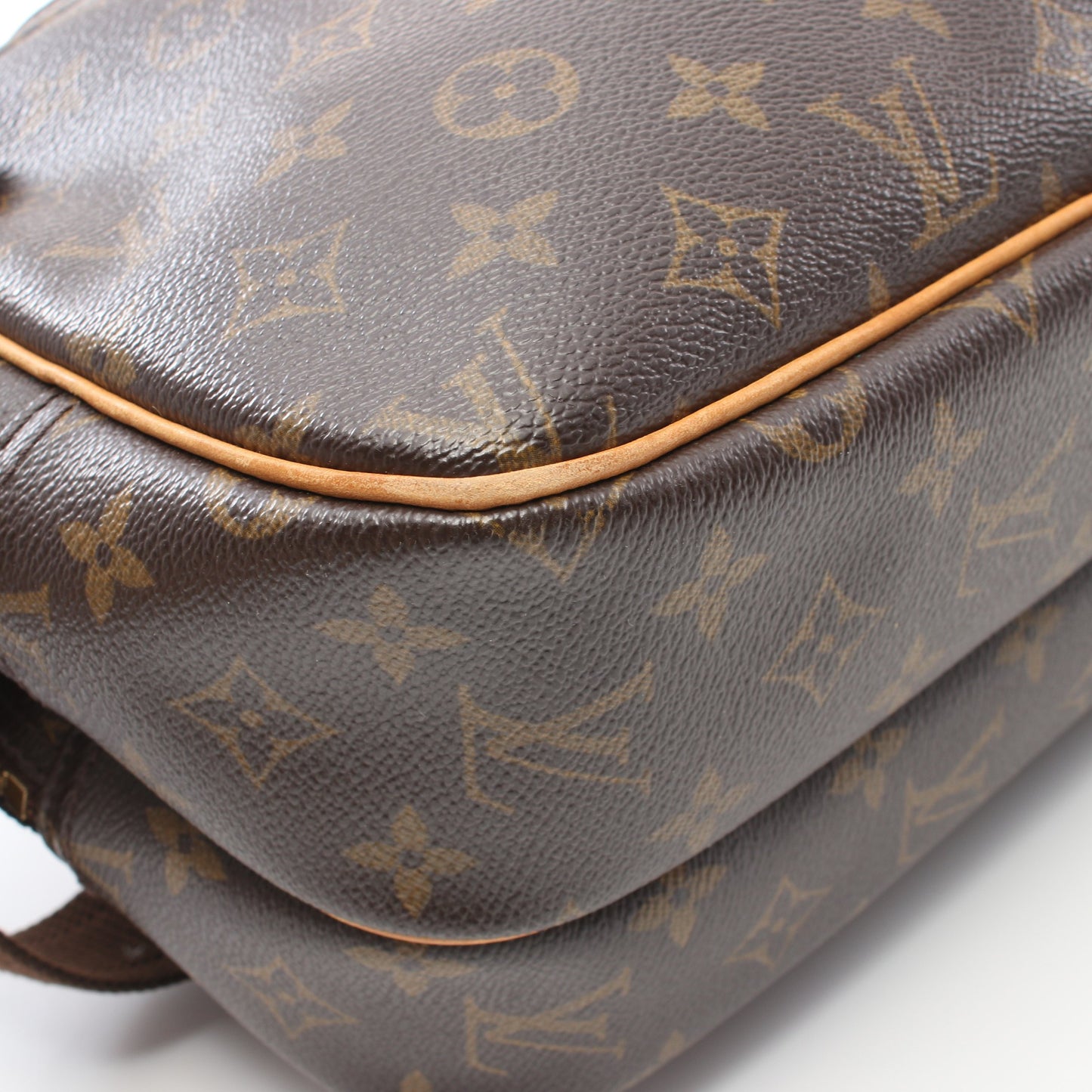 リポーターPM モノグラム ショルダーバッグ PVC レザー ブラウン ルイヴィトン バッグ LOUIS VUITTON