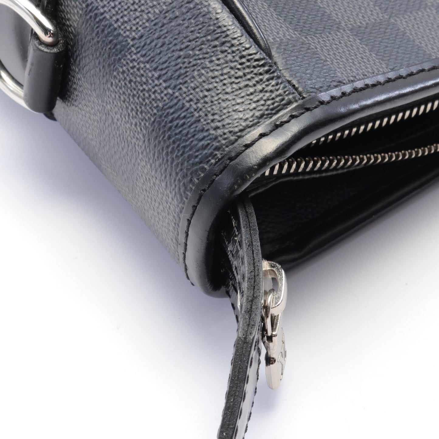 タダオ ダミエグラフィット ハンドバッグ トートバッグ PVC レザー ブラック ルイヴィトン バッグ LOUIS VUITTON