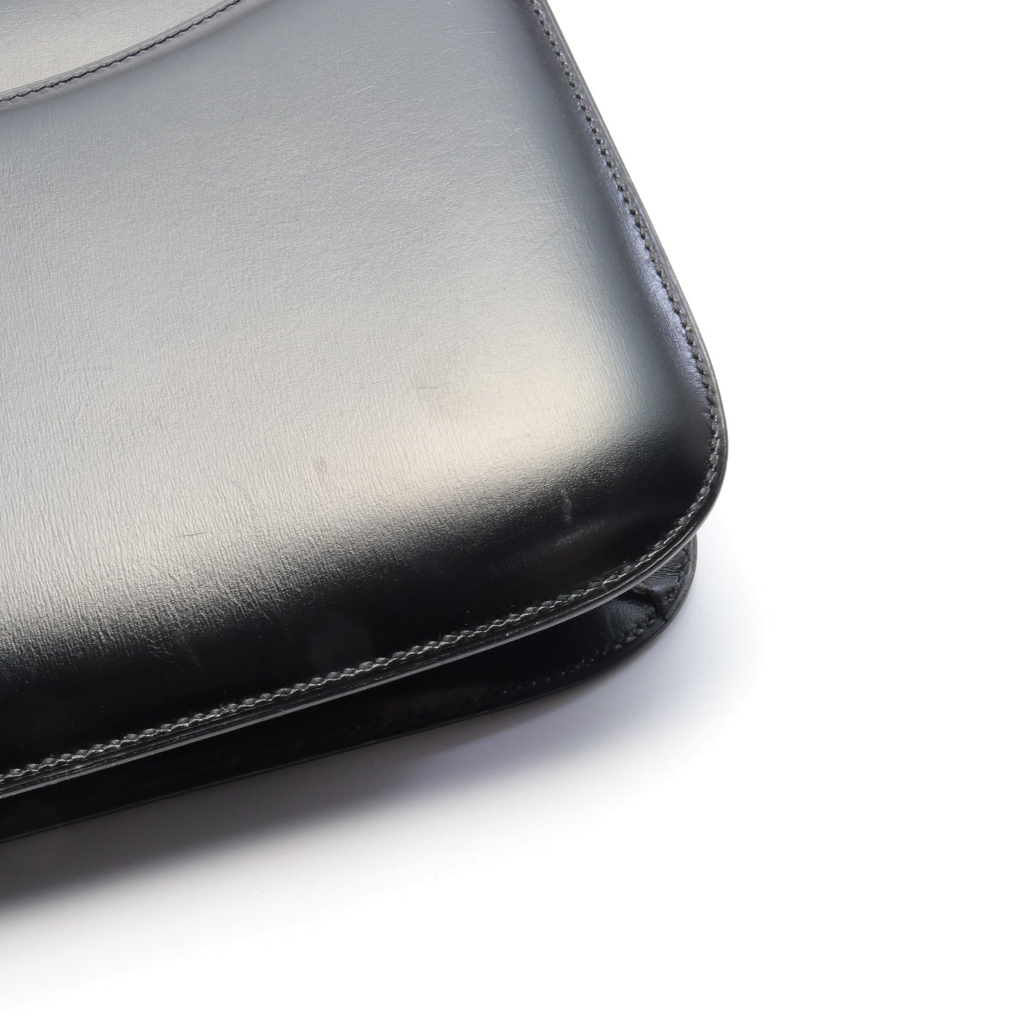 コンスタンス23 ショルダーバッグ ボックスカーフ ブラック ゴールド金具 ○R刻印 エルメス バッグ HERMES