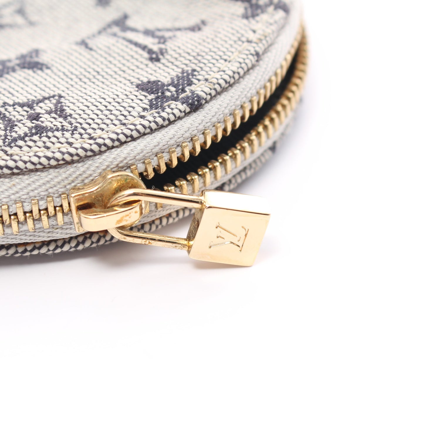 ポルトモネロン モノグラムミニ ブルー コインケース キャンバス ライトグレー ネイビー ルイヴィトン 財布・小物 LOUIS VUITTON