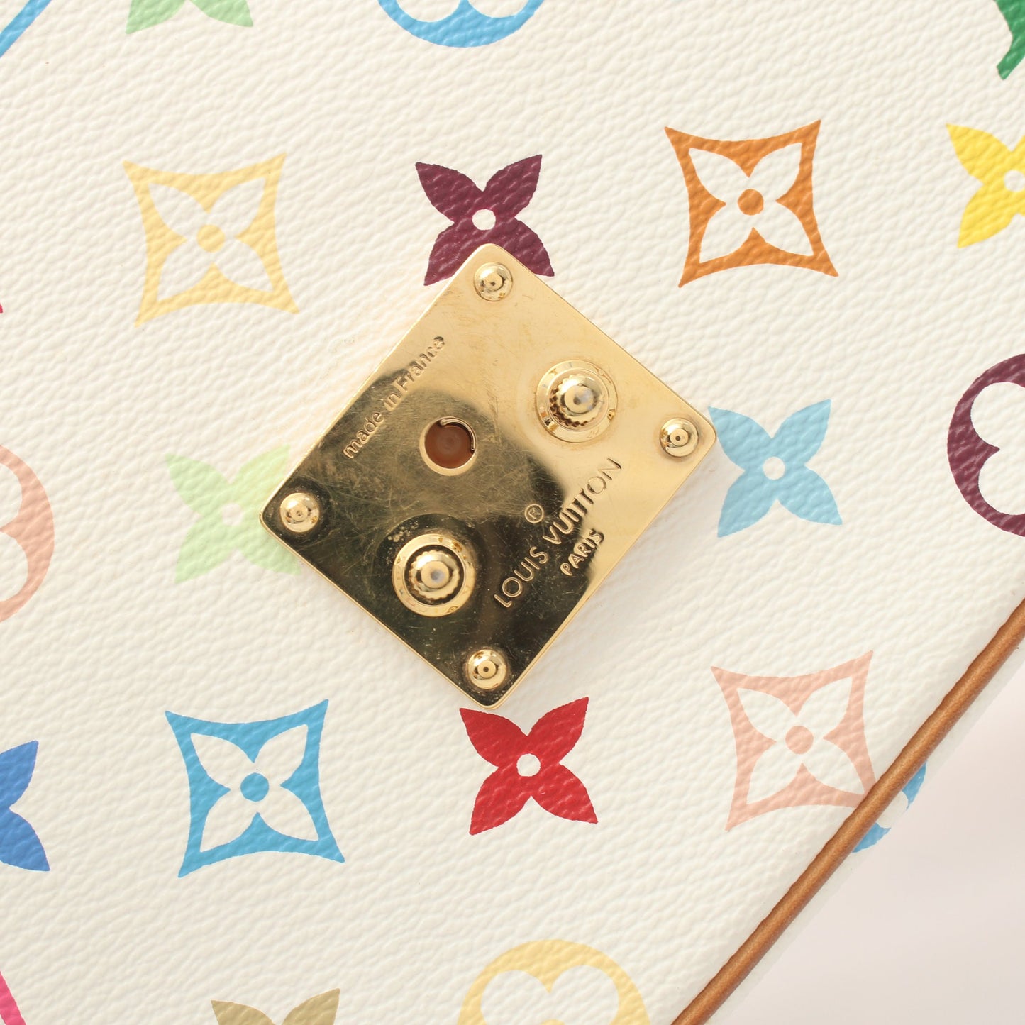 ソローニュ モノグラムマルチカラー ブロン ショルダーバッグ PVC レザー ホワイト ルイヴィトン バッグ LOUIS VUITTON