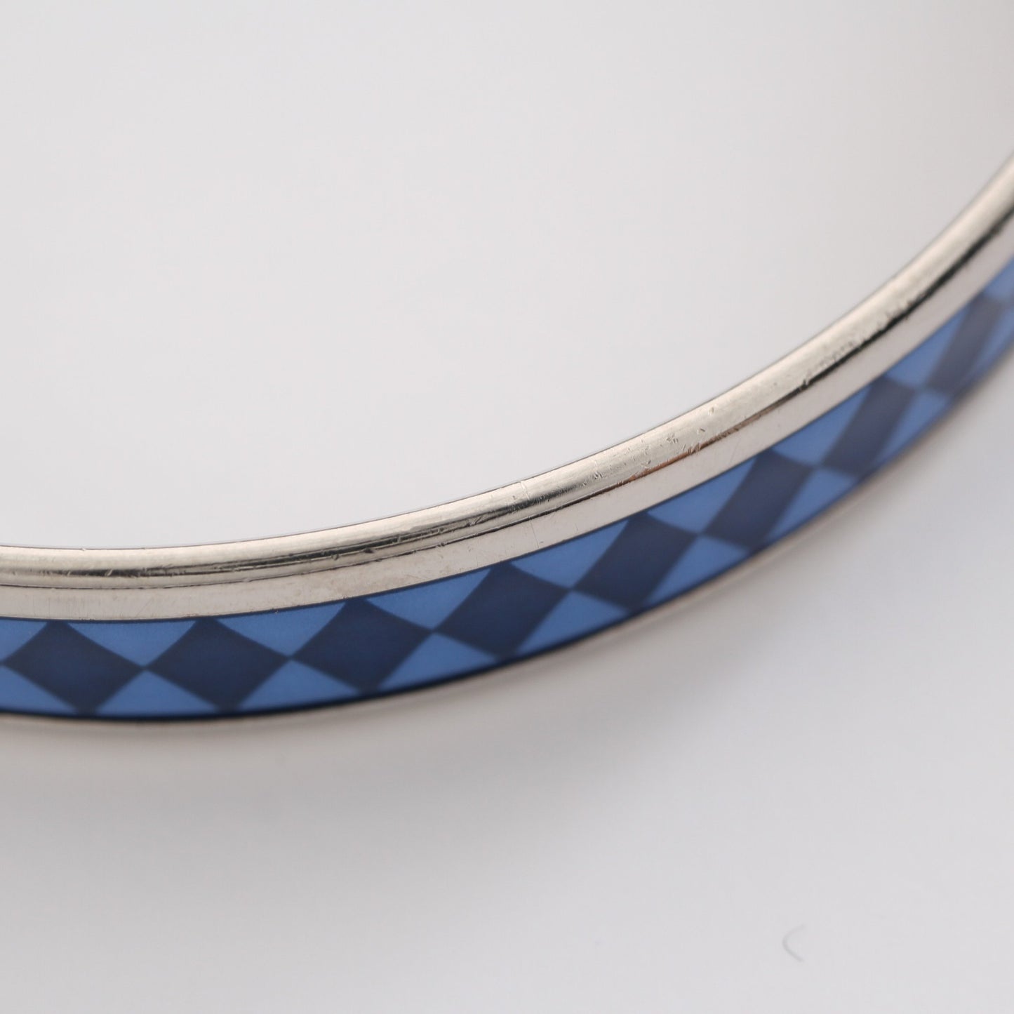 エマイユPM バングル 七宝 シルバー ブルー エルメス アクセサリー HERMES