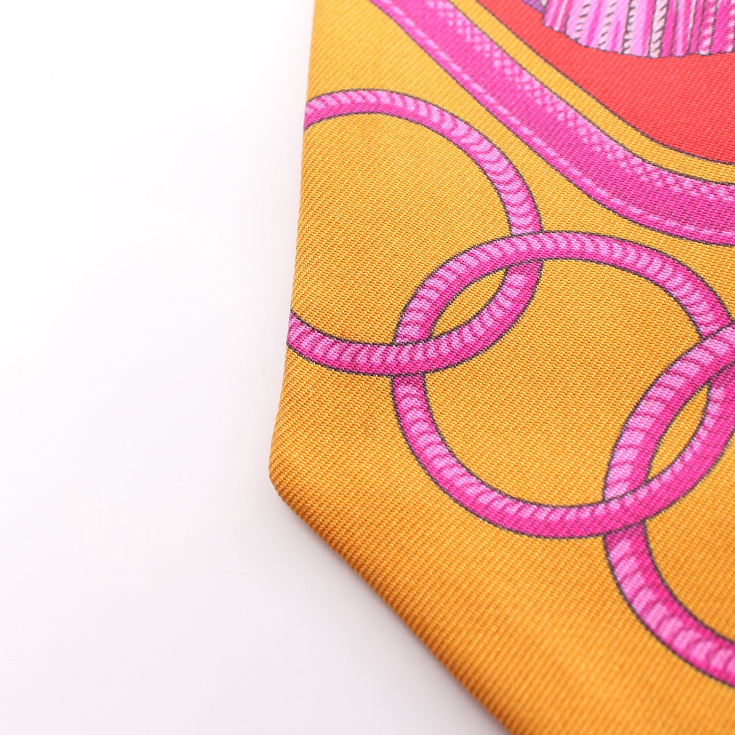 ツイリー EPAULETTES リボン スカーフ シルク レッド マルチカラー エルメス 財布・小物 HERMES