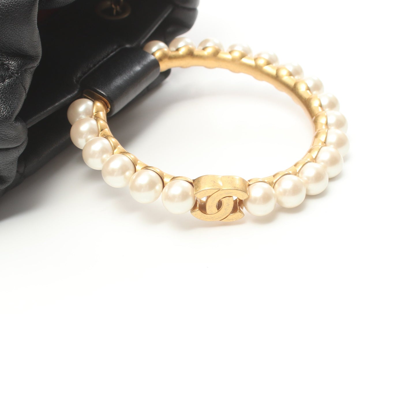 マトラッセ チェーンショルダーバッグ ラムスキン ブラック ゴールド金具 2WAY シャネル バッグ CHANEL
