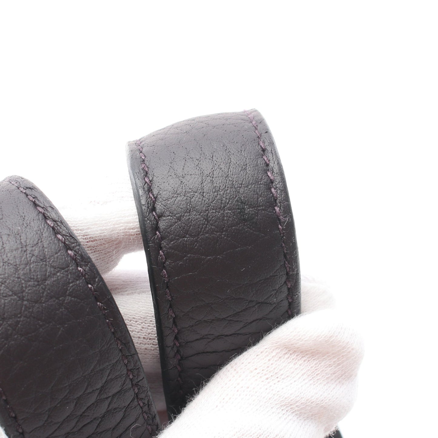 ピコタンロックPM レザン ハンドバッグ トリヨンクレマンス ダークパープル シルバー金具 W刻印 エルメス バッグ HERMES