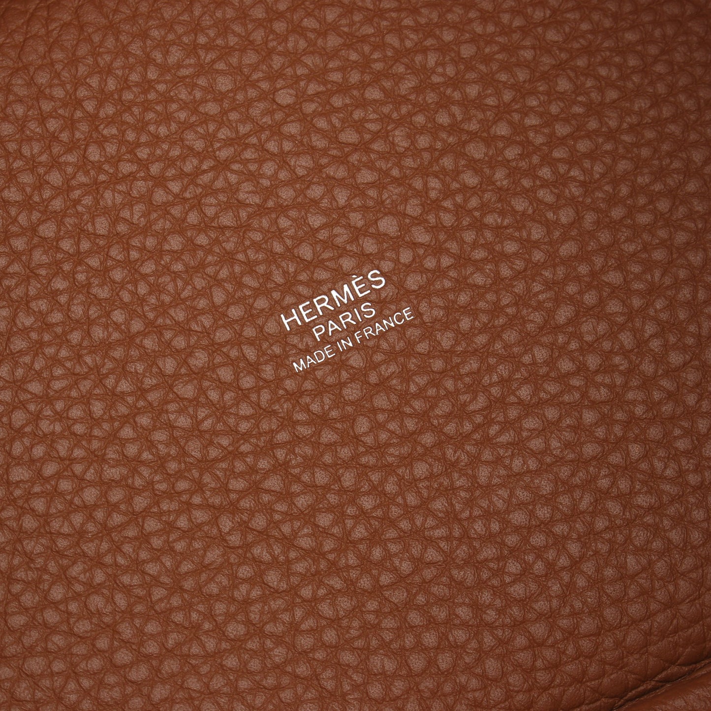 ピコタンロックPM ゴールド ハンドバッグ トリヨンクレマンス ライトブラウン シルバー金具 W刻印 エルメス バッグ HERMES