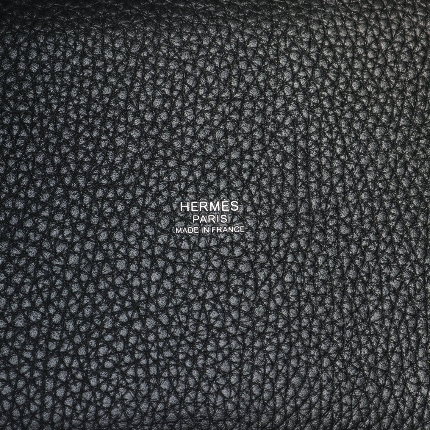 ピコタンロックPM ハンドバッグ トリヨンクレマンス ブラック シルバー金具 W刻印 エルメス バッグ HERMES