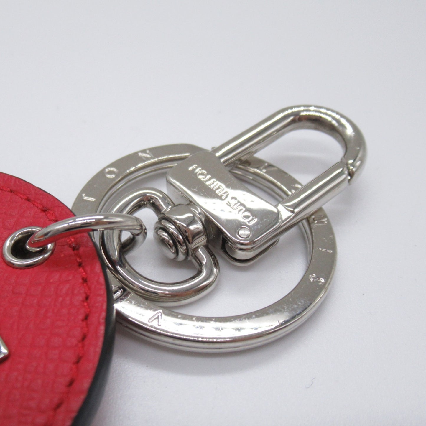 ポルトクレ LVサークル キーホルダー レザー タイガ レッド ルイヴィトン 財布・小物 LOUIS VUITTON