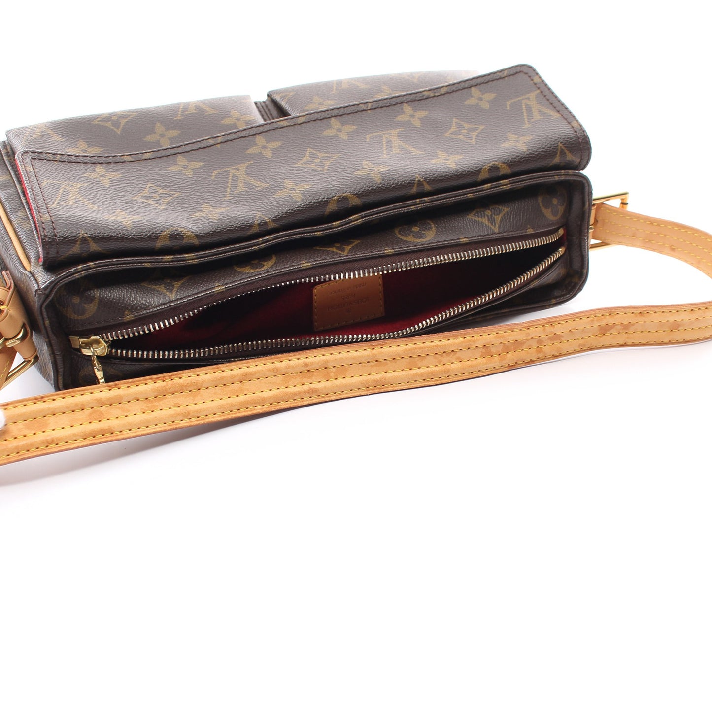 ヴィバシテMM モノグラム ショルダーバッグ PVC レザー ブラウン ルイヴィトン バッグ LOUIS VUITTON