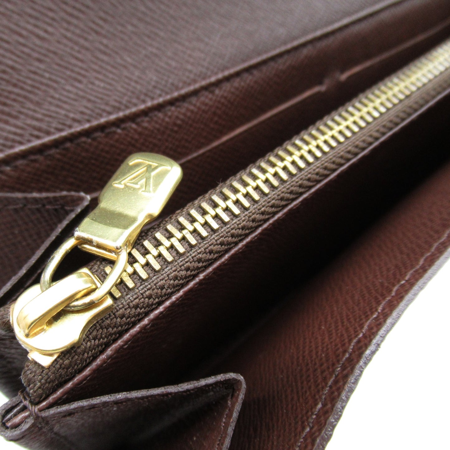 ポルトフォイユ サラ 二つ折り財布 PVCコーティングキャンバス ダミエ ブラウン エベヌ ルイヴィトン 財布・小物 LOUIS VUITTON