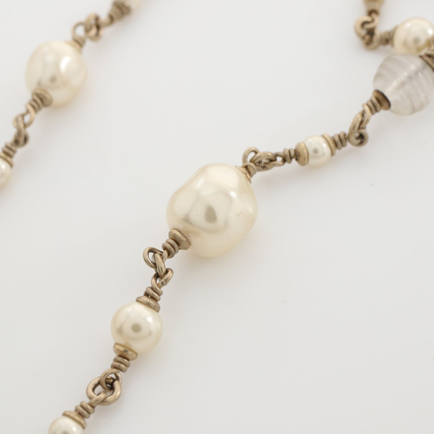 ココマーク ネックレス GP フェイクパール ゴールド マルチカラー B11P シャネル アクセサリー CHANEL
