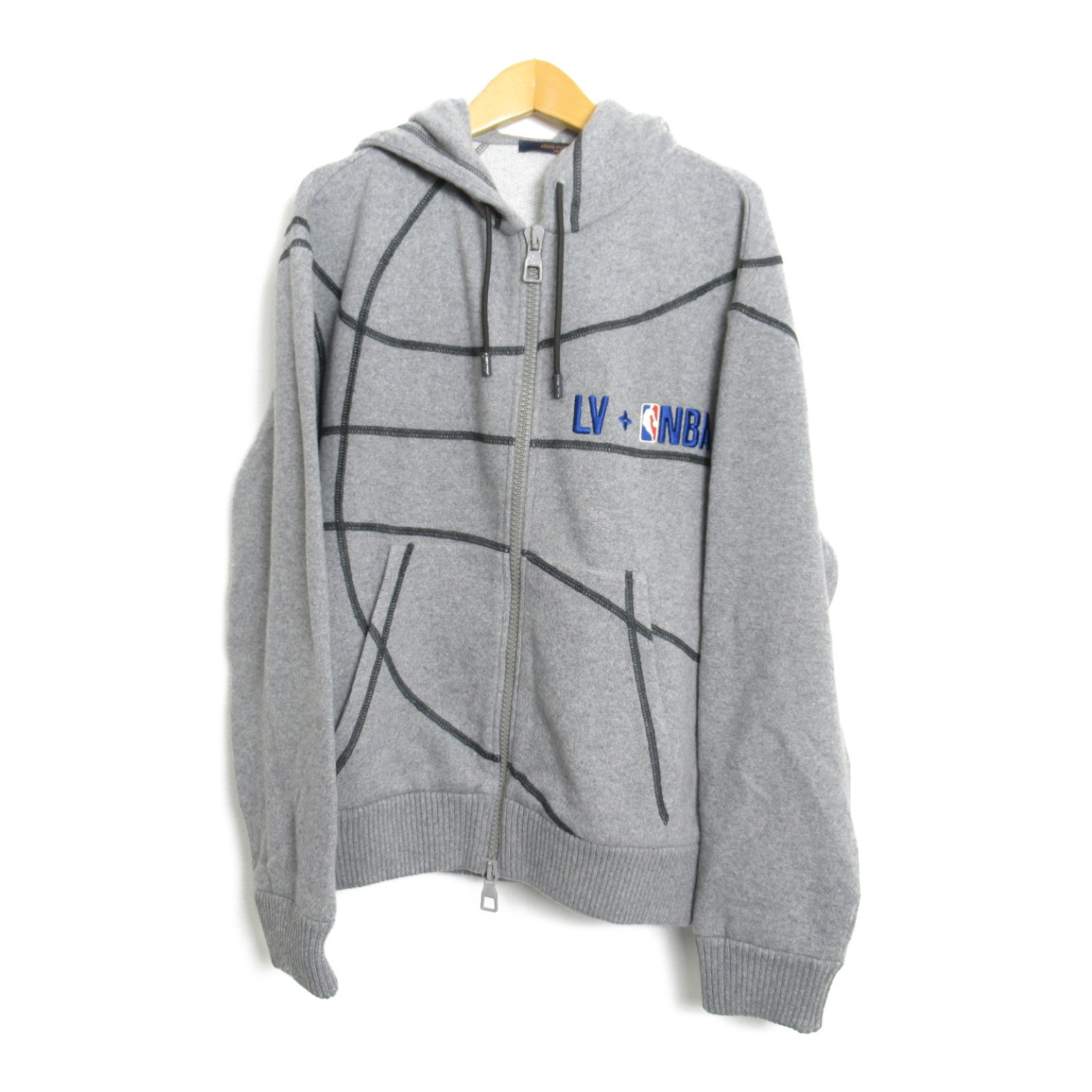 パーカーニット ニット カシミヤ ウール グレー ルイヴィトン – RECLO