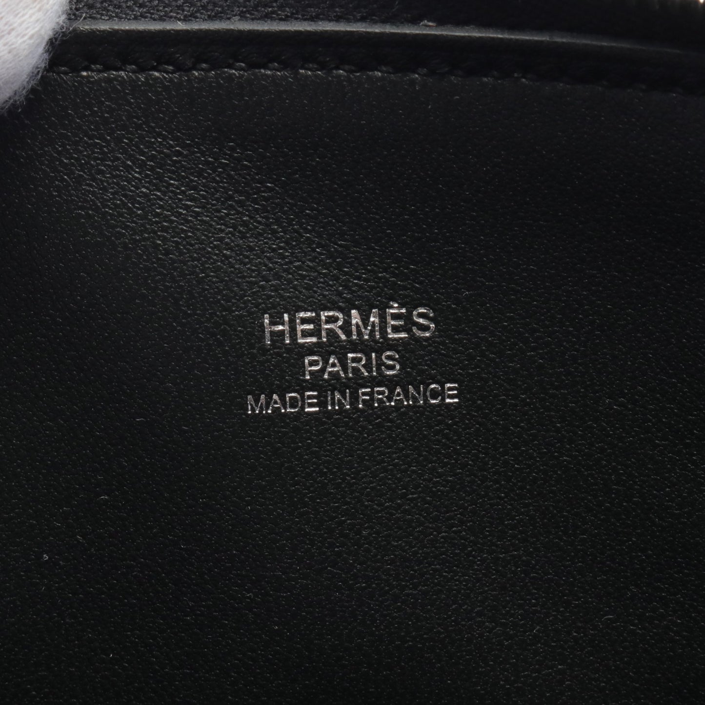 ボリード1923 ミニ ハンドバッグ シェブルミゾル ブラック シルバー金具 2WAY W刻印 エルメス バッグ HERMES