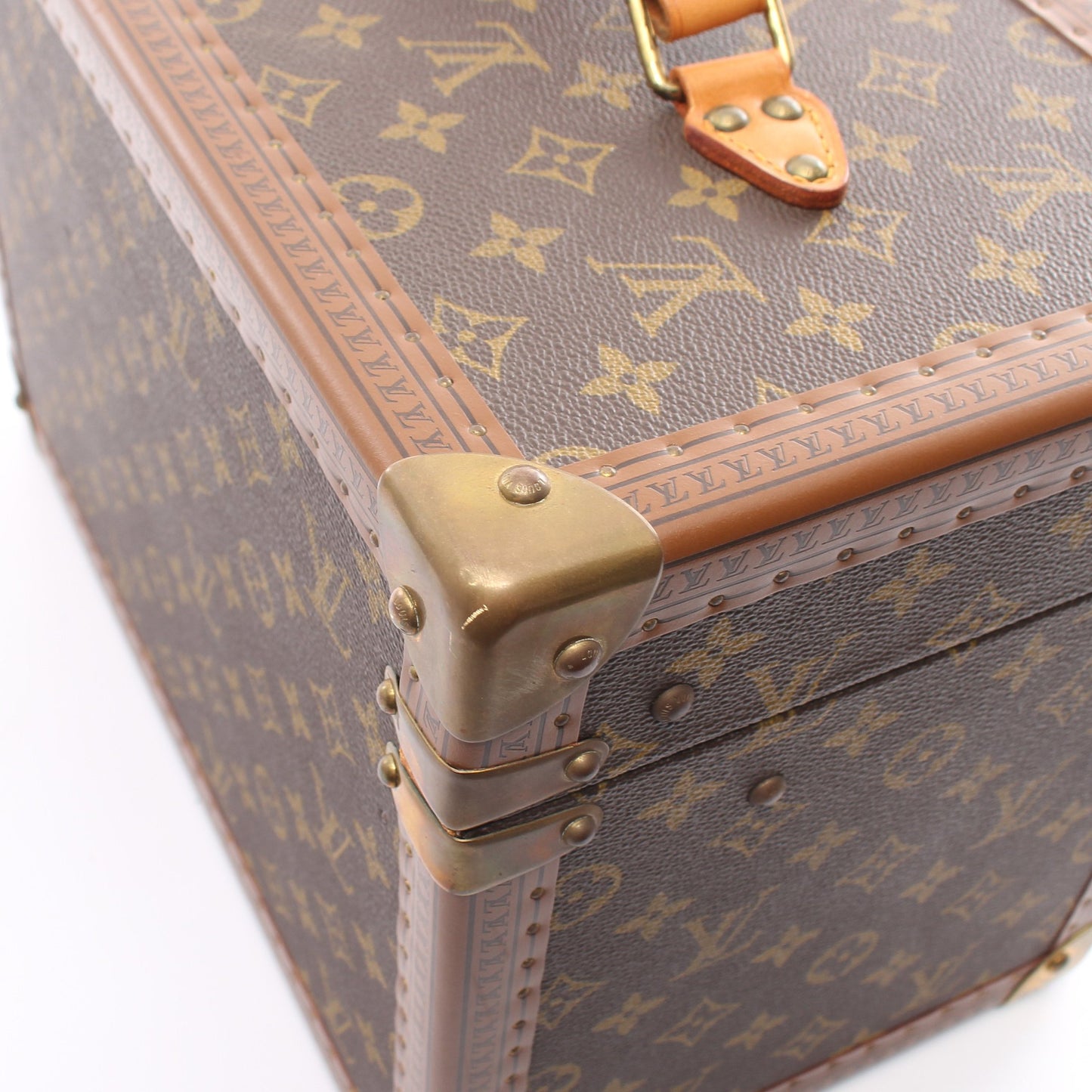 ボワット ファルマシー モノグラム ハンドバッグ PVC レザー ブラウン ルイヴィトン バッグ LOUIS VUITTON