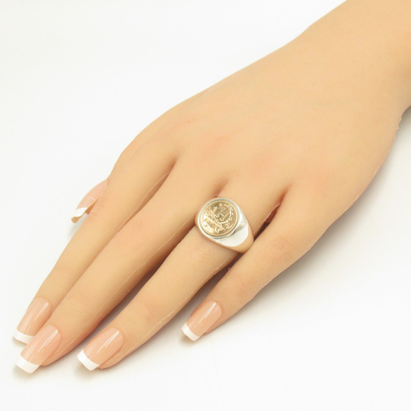 エクスリブリス シュヴァリエ PM リング 指輪 K18PG(ピンクゴールド) シルバー925 シルバー エルメス アクセサリー HERMES