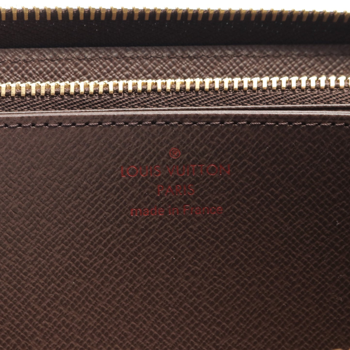 ジッピーウォレット ダミエエベヌ ラウンドファスナー長財布 PVC ブラウン ルイヴィトン 財布・小物 LOUIS VUITTON