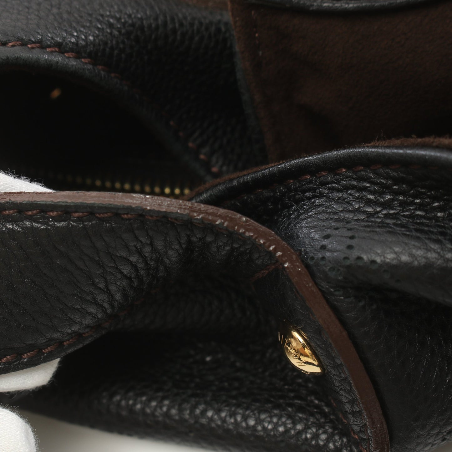 マヒナL マヒナ ノワール ショルダーバッグ レザー ブラック ルイヴィトン バッグ LOUIS VUITTON