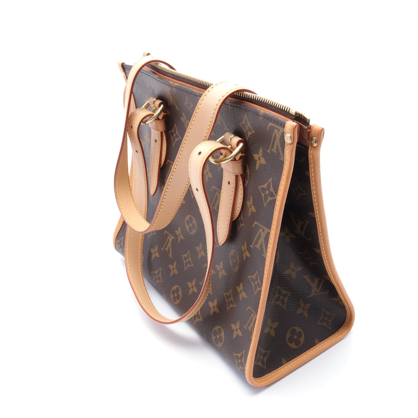 ポパンクール オ モノグラム ショルダーバッグ トートバッグ PVC レザー ブラウン ルイヴィトン バッグ LOUIS VUITTON