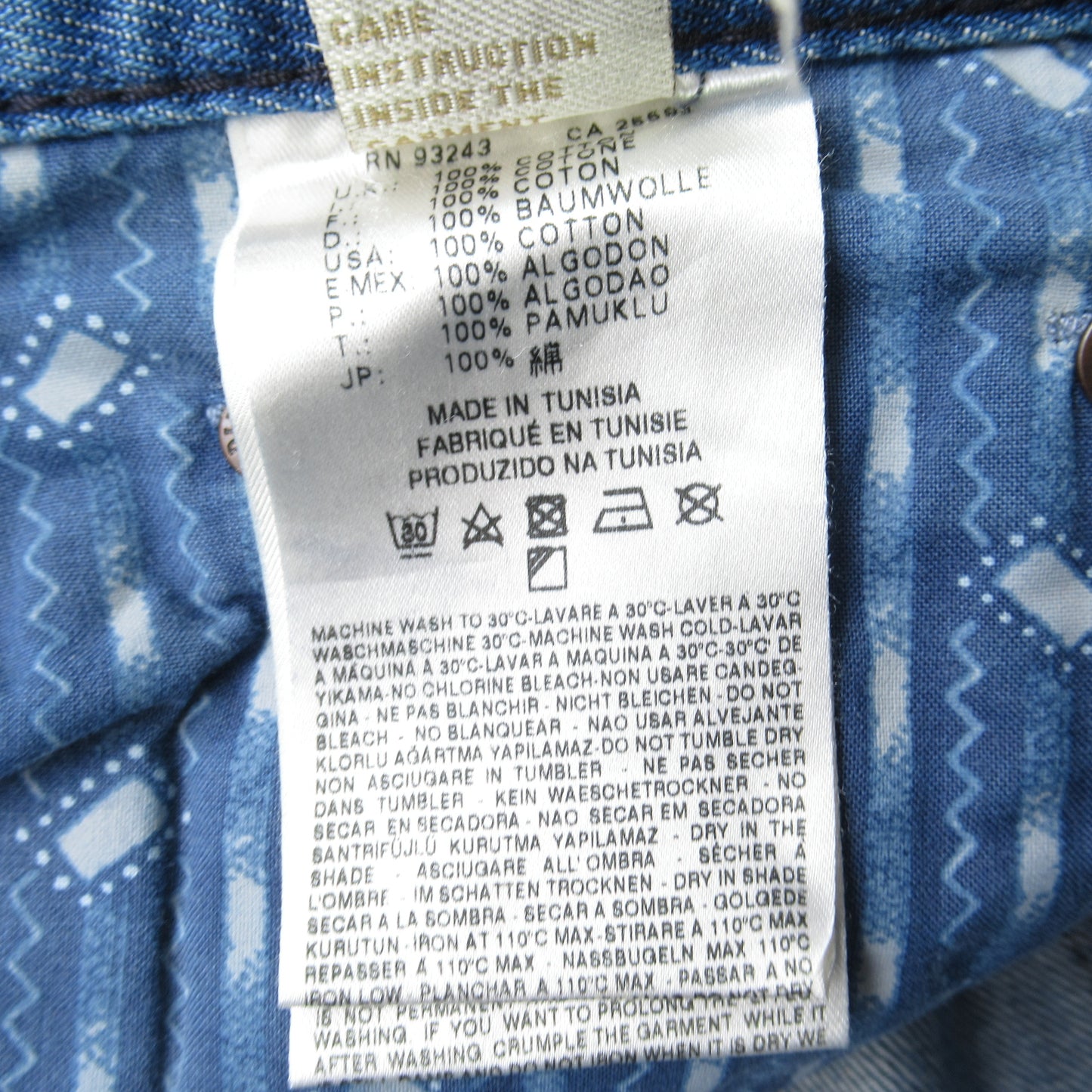 THAVAR デニムパンツ デニムパンツ コットン ブルー ディーゼル ボトムス DIESEL