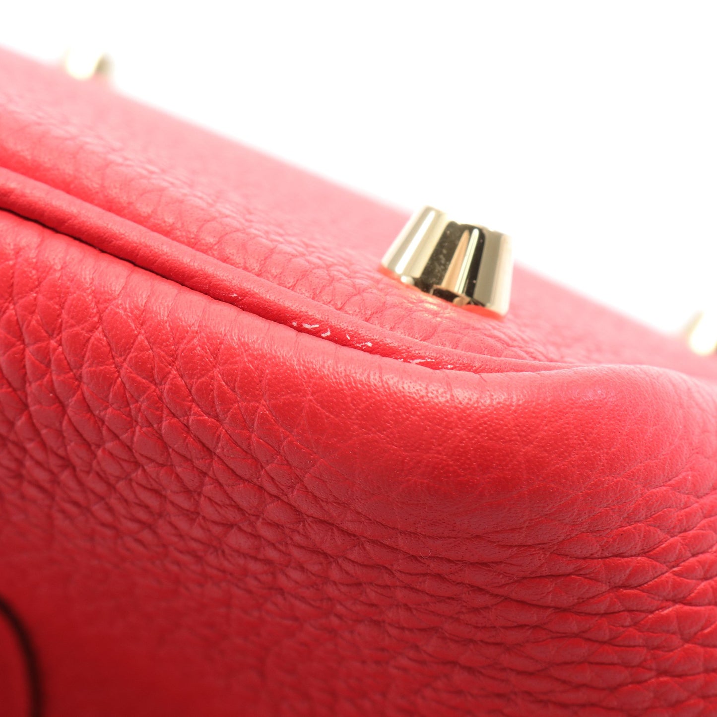 ピコタンロック タッチPM ルージュトマト ハンドバッグ トリヨンクレマンス レッド ゴールド金具 Y刻印 エルメス バッグ HERMES