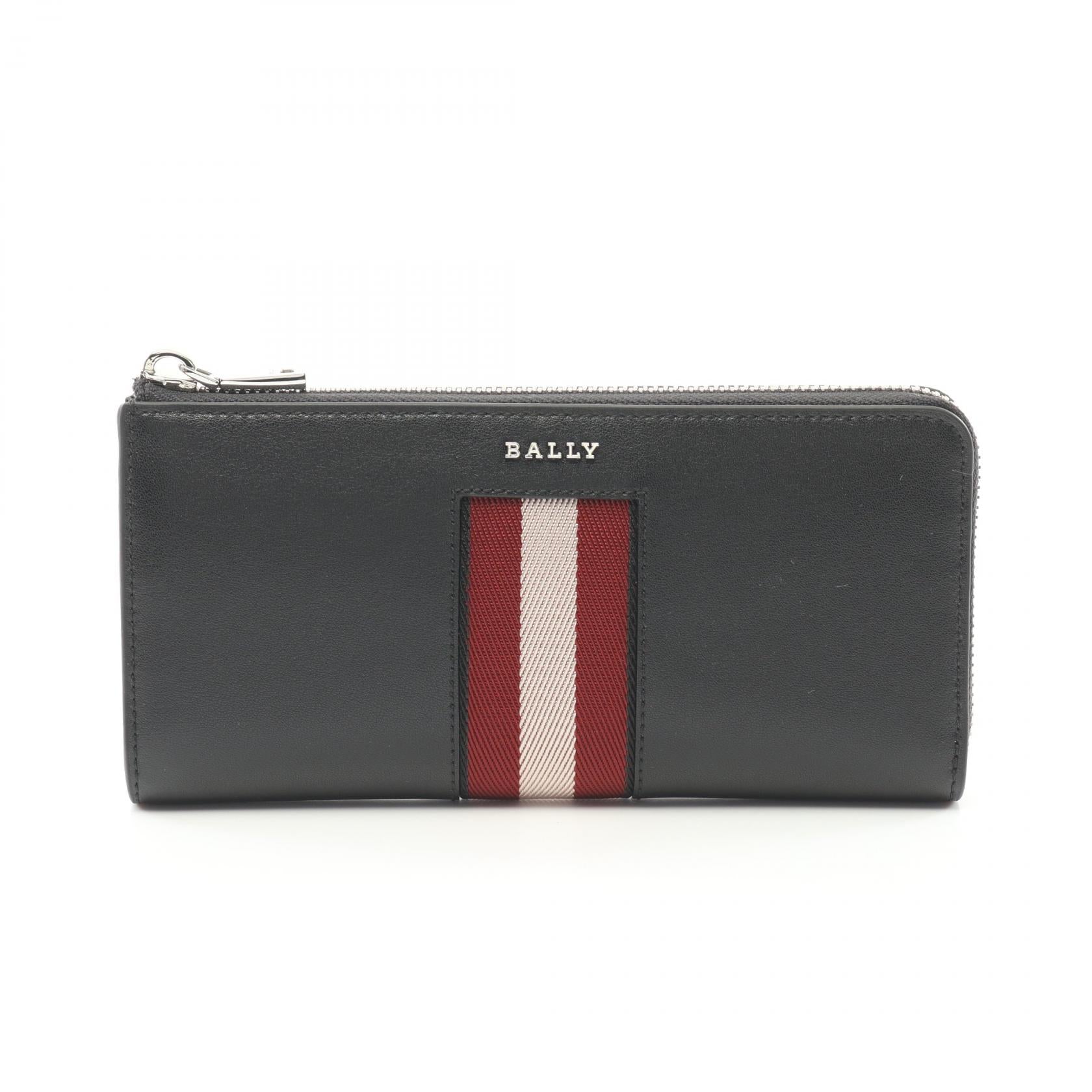 BALLY バリー 長財布 ラウンドファスナー レザー ブラック バリー