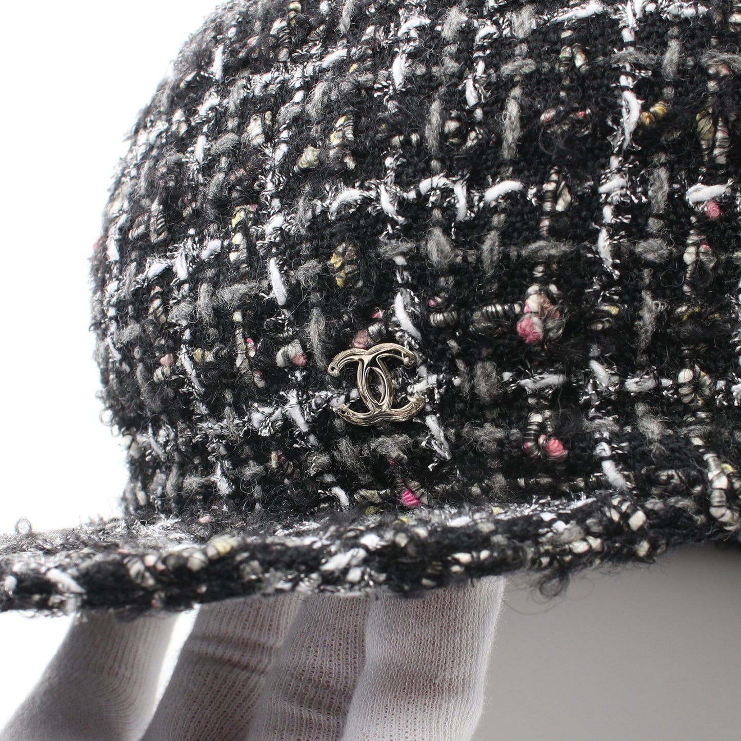ココマーク キャスケット キャップ ツイード ブラック マルチカラー シャネル 財布・小物 CHANEL