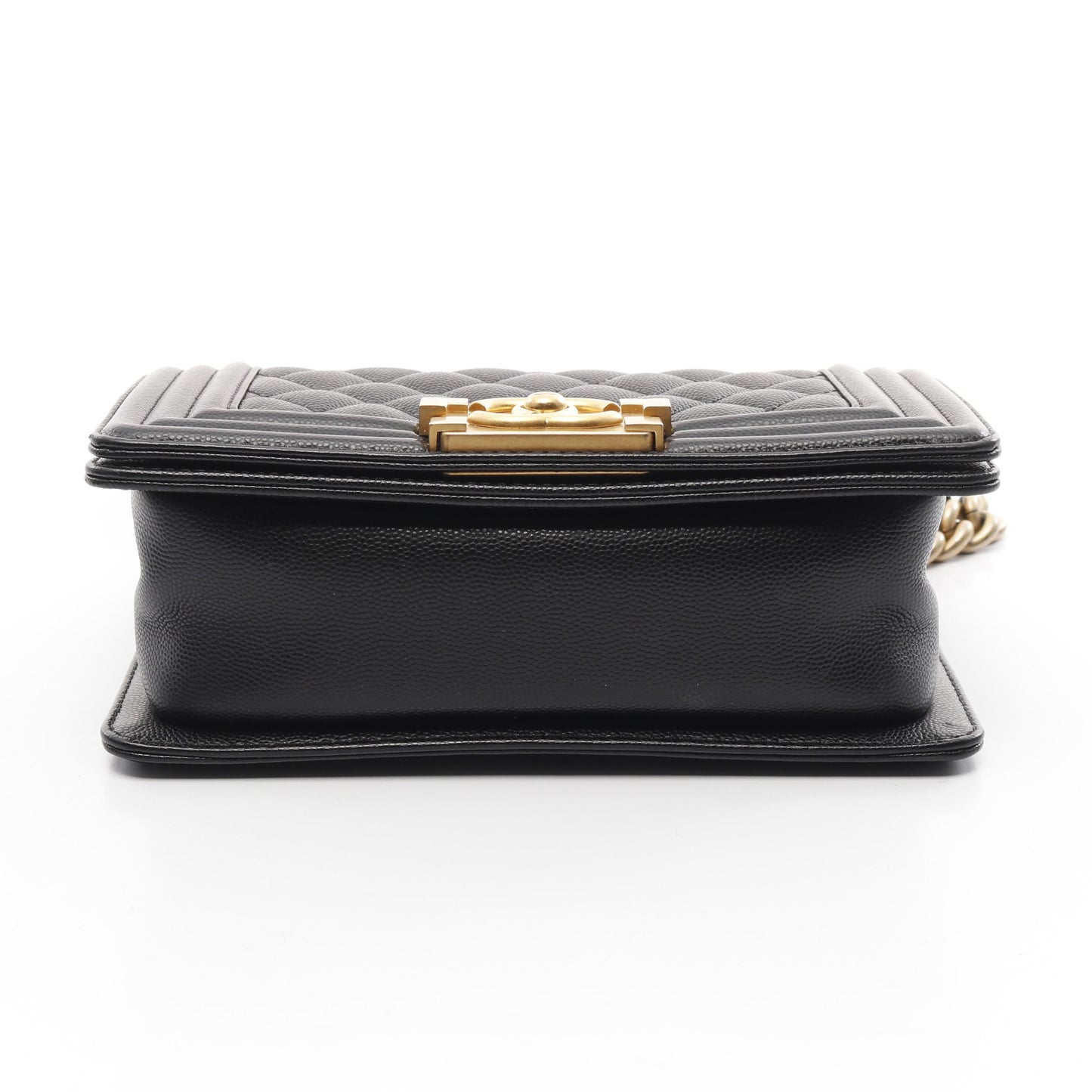 ボーイシャネル スモール チェーンショルダーバッグ キャビアスキン ブラック ゴールド金具 シャネル バッグ CHANEL