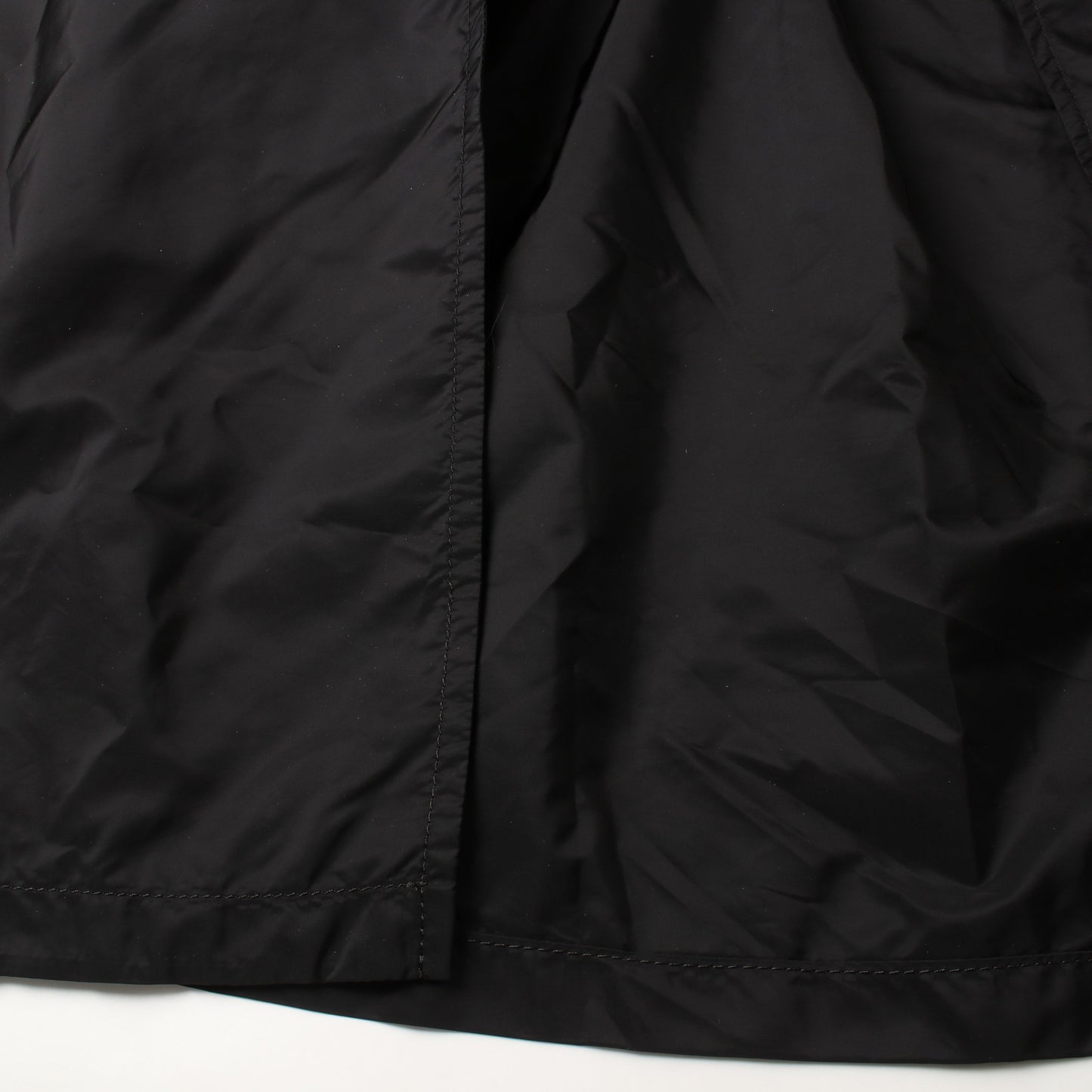 RE-NYLON トレンチコート ナイロン ブラック プラダ アウター PRADA