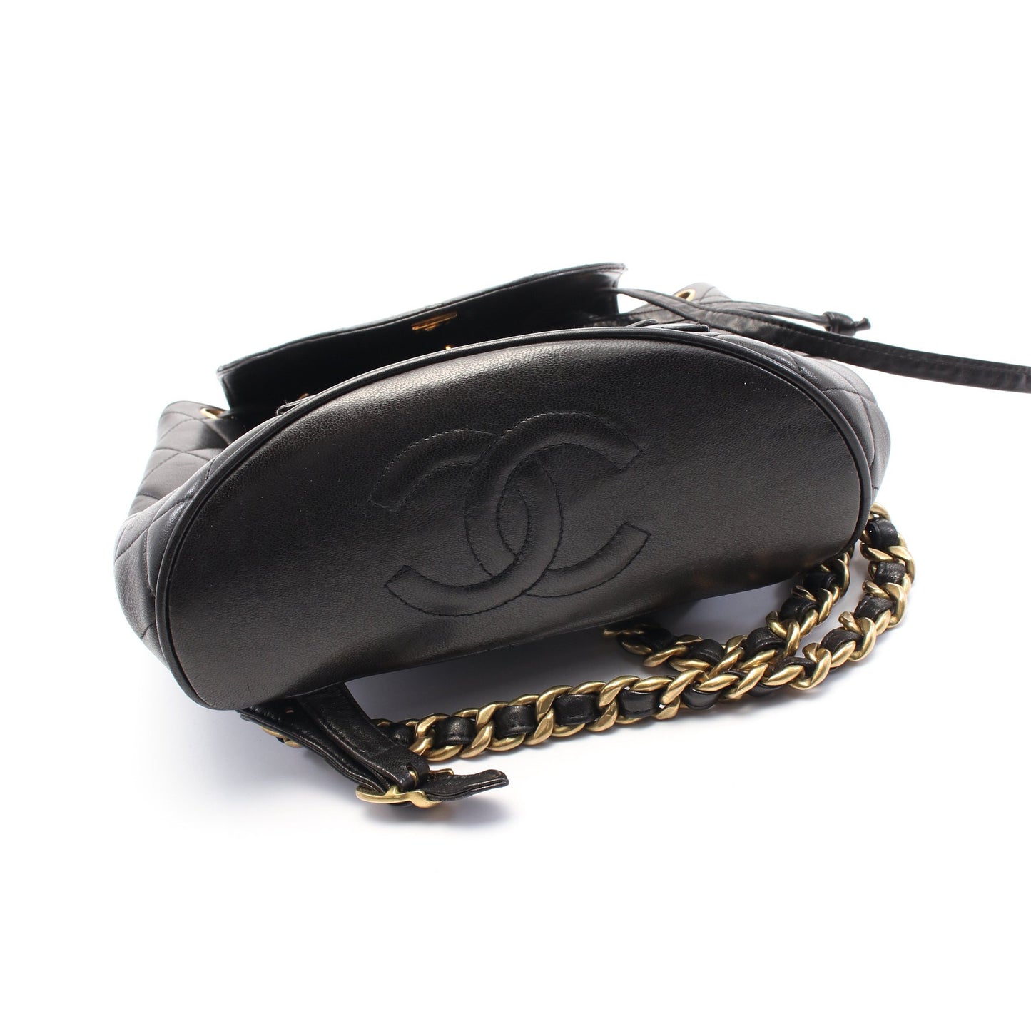 マトラッセ バックパック リュックサック ラムスキン ブラック ゴールド金具 シャネル バッグ CHANEL