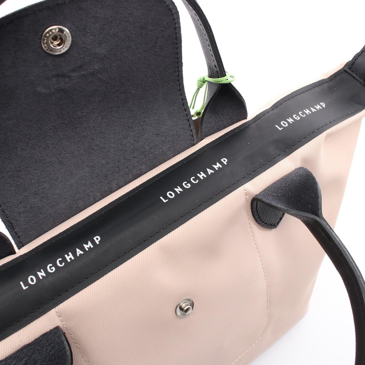 ル プリアージュ エナジー S トップハンドル ハンドバッグ トートバッグ キャンバス レザー ピンク ブラック ロンシャン バッグ LONGCHAMP