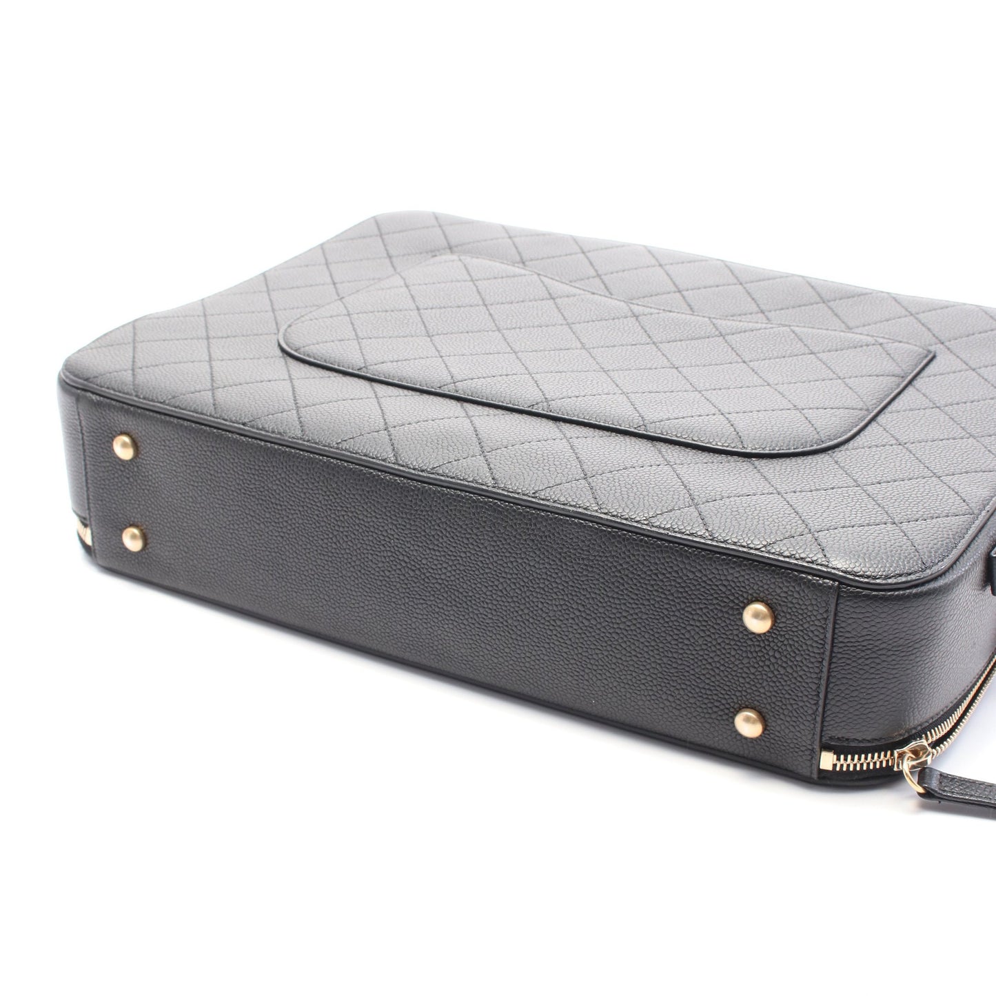 マトラッセ ビジネスバッグ キャビアスキン ブラック ゴールド金具 2WAY シャネル バッグ CHANEL