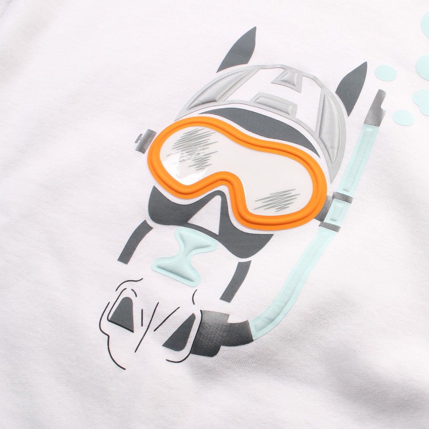 Scub'H トレーナー スウェットシャツ クルーネック コットン ホワイト エルメス トップス HERMES