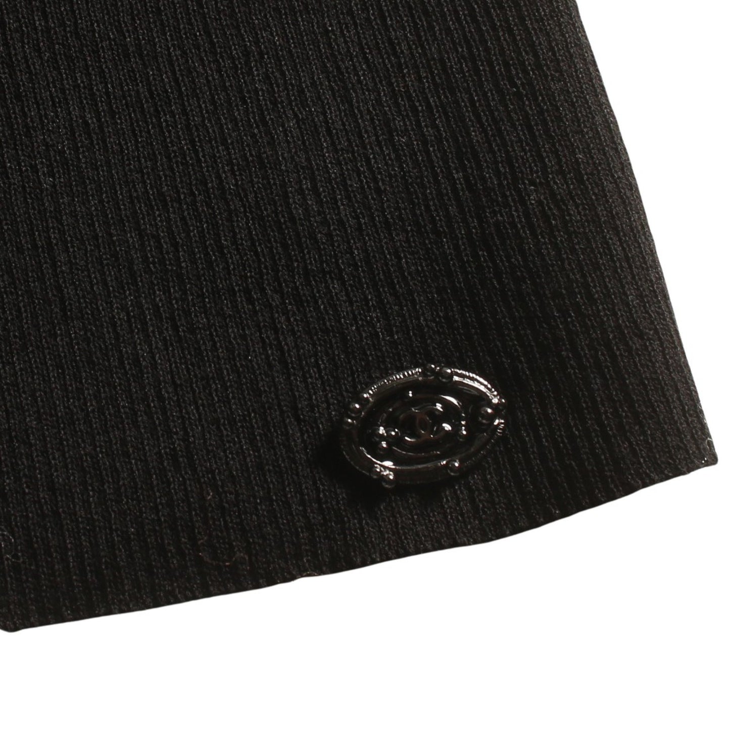 カットソー コットン ナイロン ブラック リボン 09P シャネル トップス CHANEL