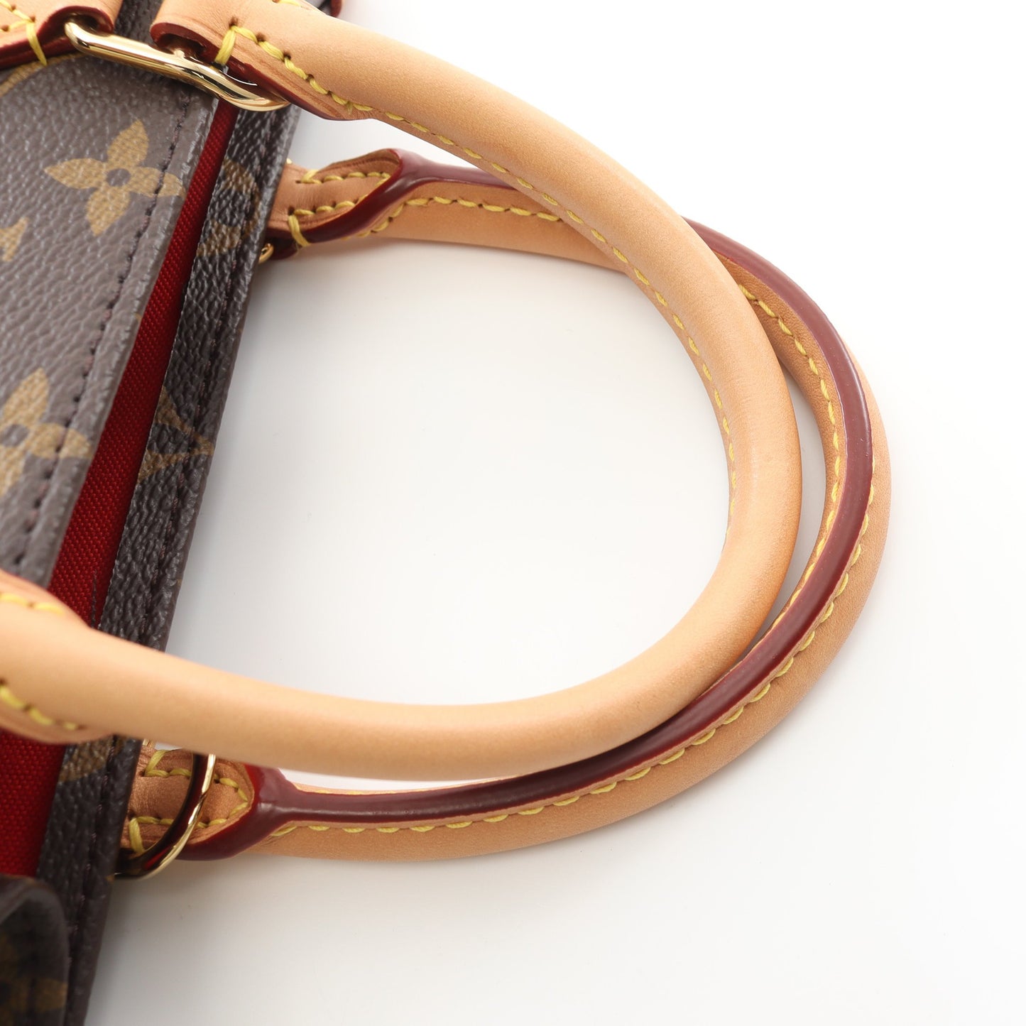 サックプラ BB ハンドバッグ PVC レザー ブラウン 2WAY ルイヴィトン バッグ LOUIS VUITTON