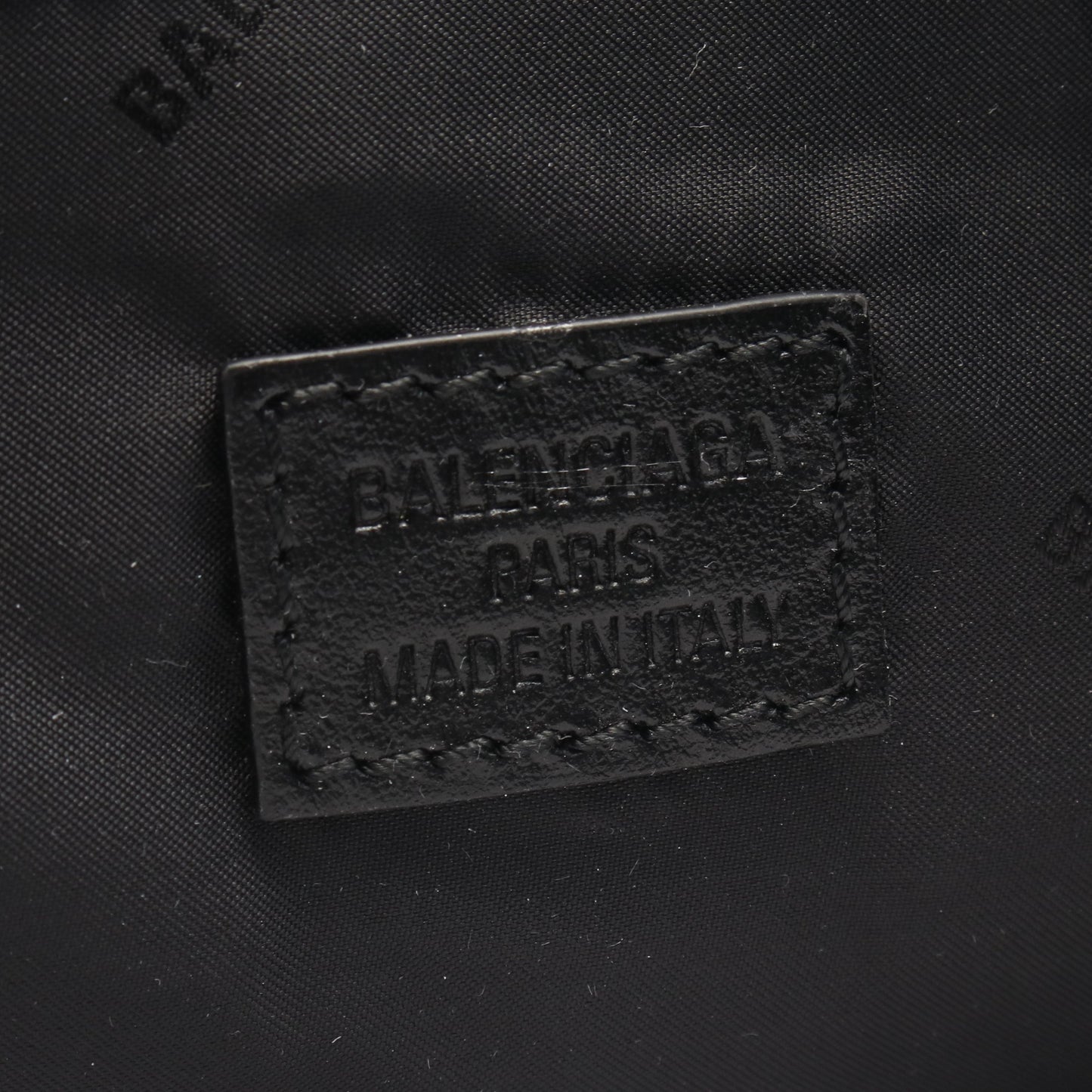 GENEVE ラージ ホーボー ショルダーバッグ トートバッグ ナイロン レザー ブラック バレンシアガ バッグ BALENCIAGA