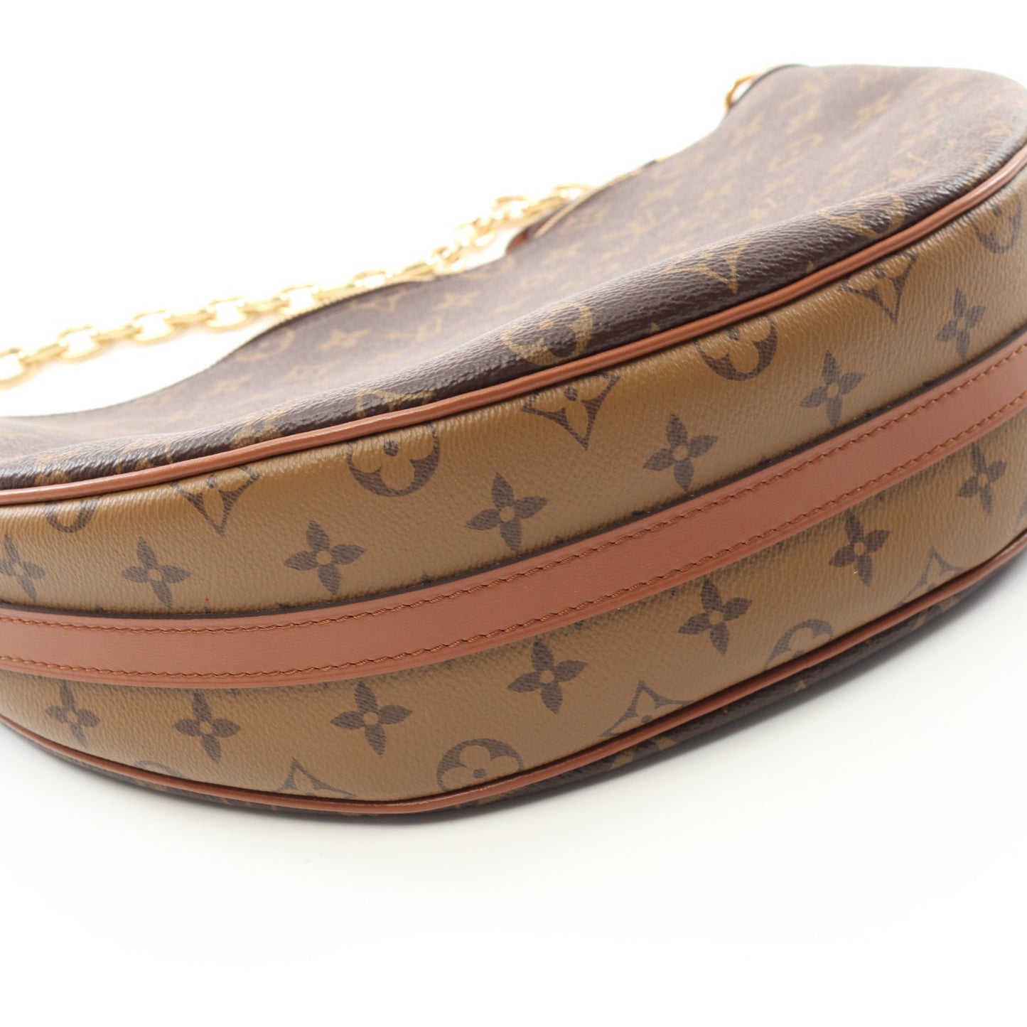 ループ ホーボー モノグラムリバース ショルダーバッグ PVC レザー ブラウン ライトブラウン ルイヴィトン バッグ LOUIS VUITTON